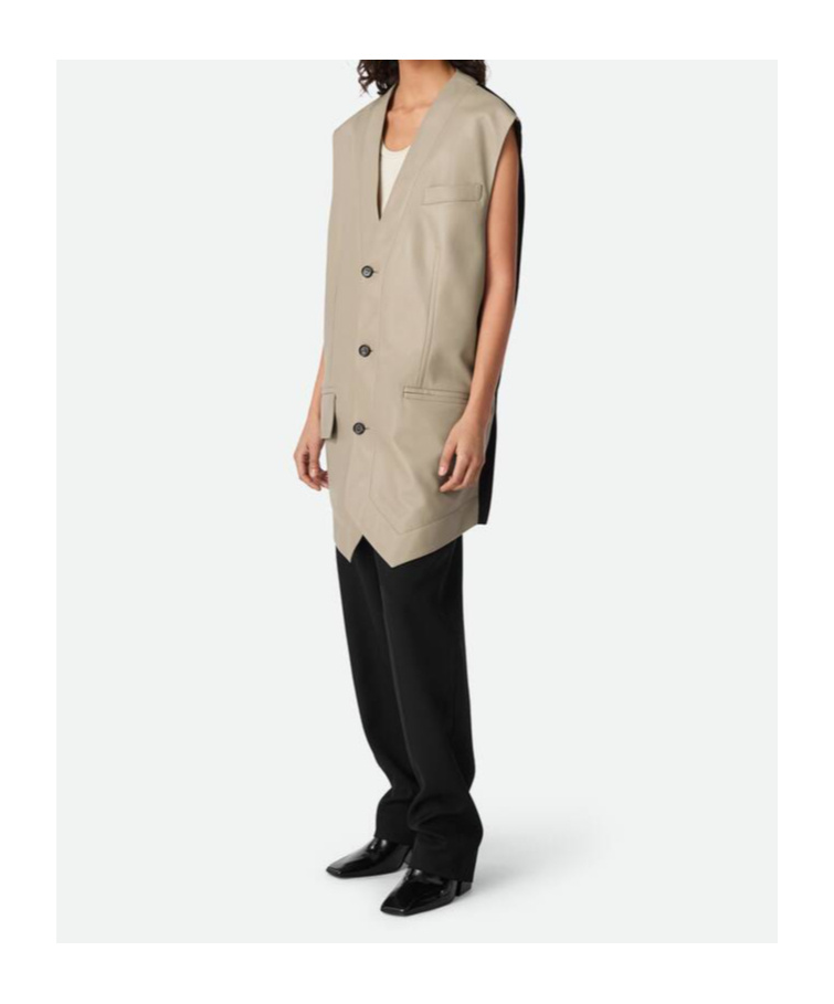 BOTTEGA VENETA LEATHER GILET