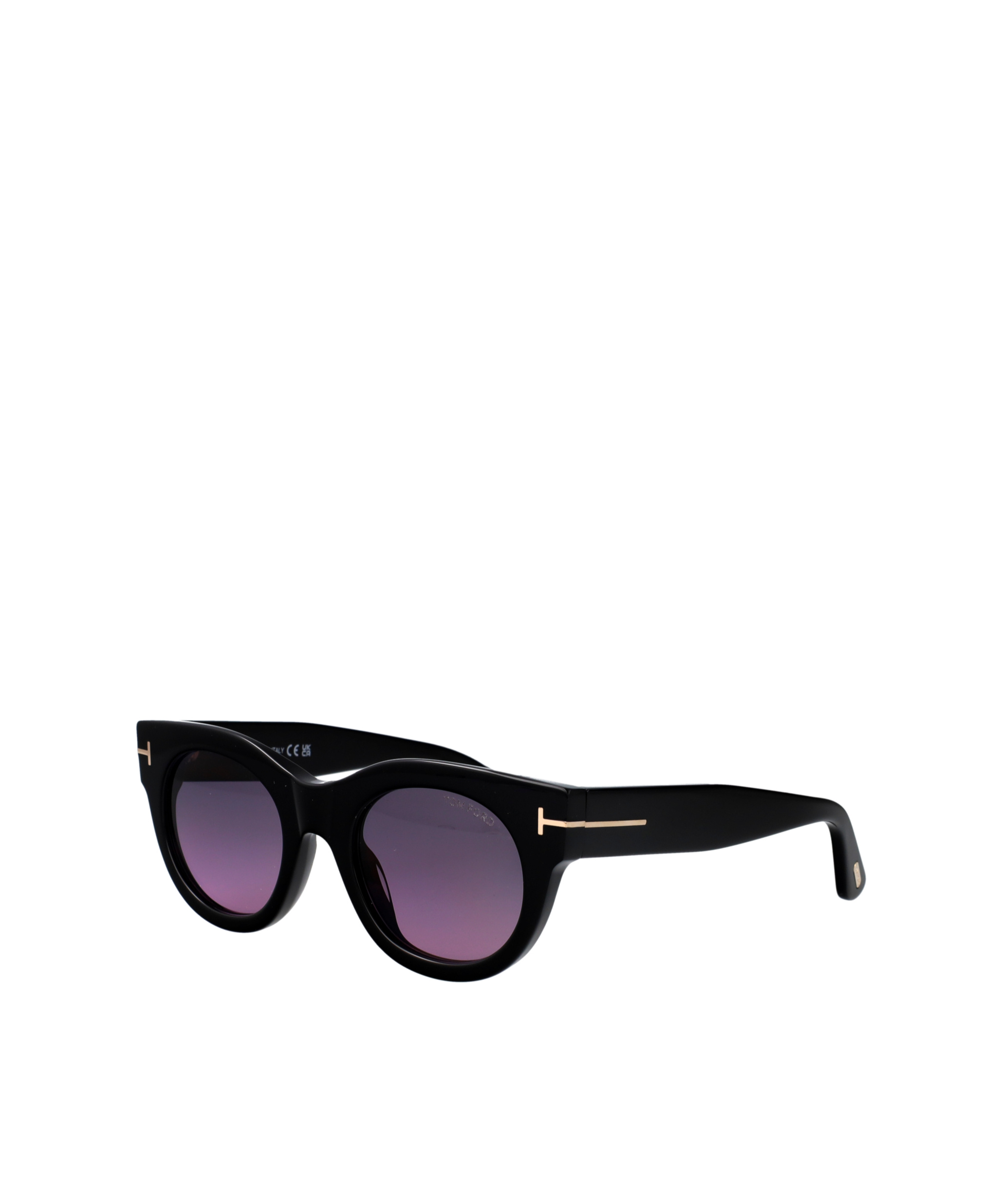 Tom Ford Eyewear Round Frame Sunglasses In Black