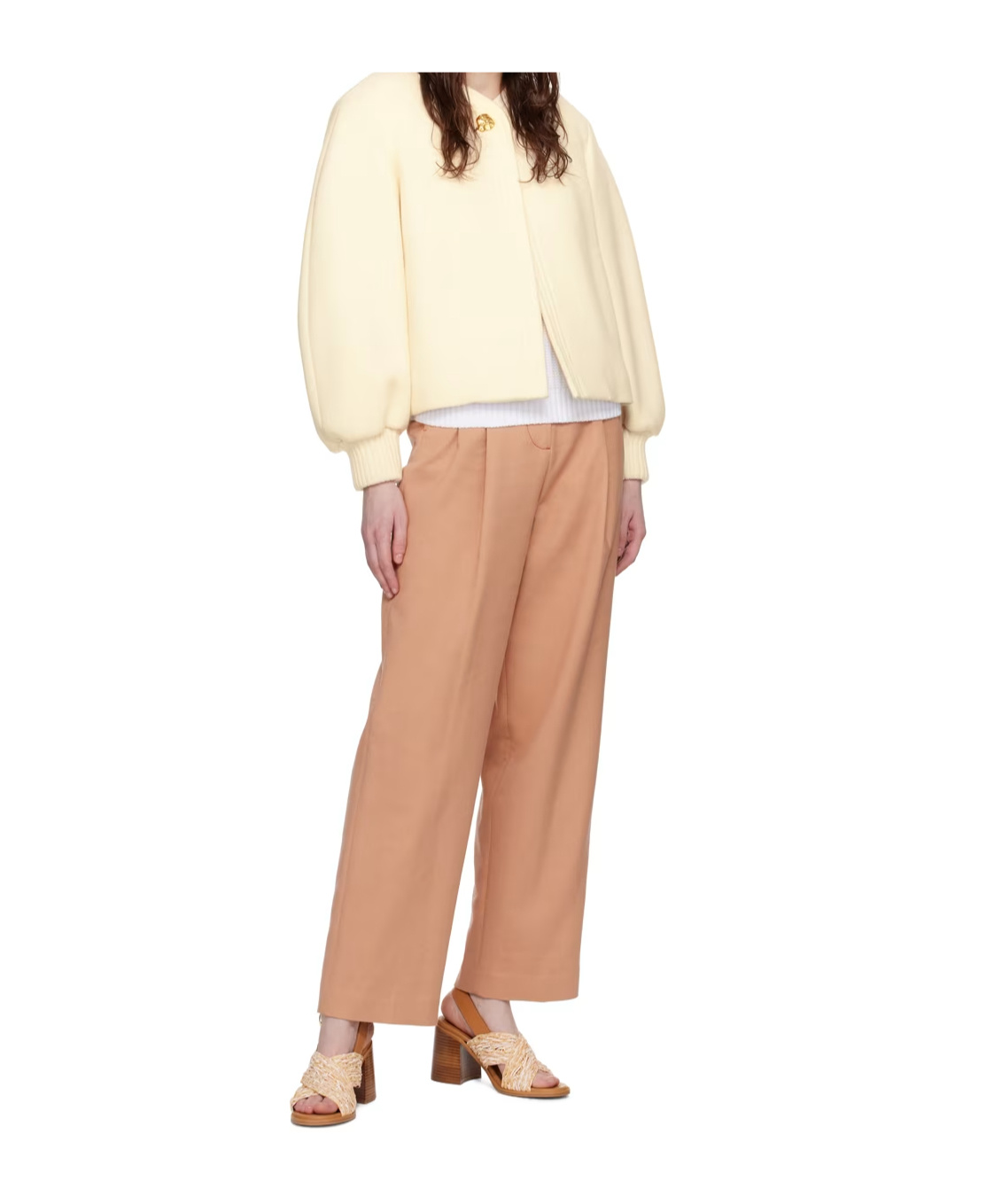 See By Chloé Jaicey Woven Crisscross Slingback Sandals In Brown