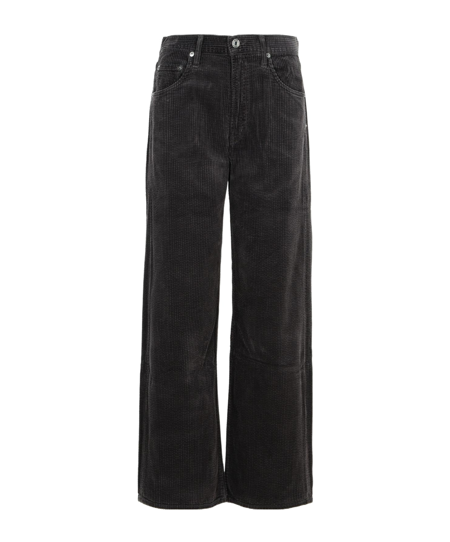Agolde Five-pocket Denim Trousers In Black