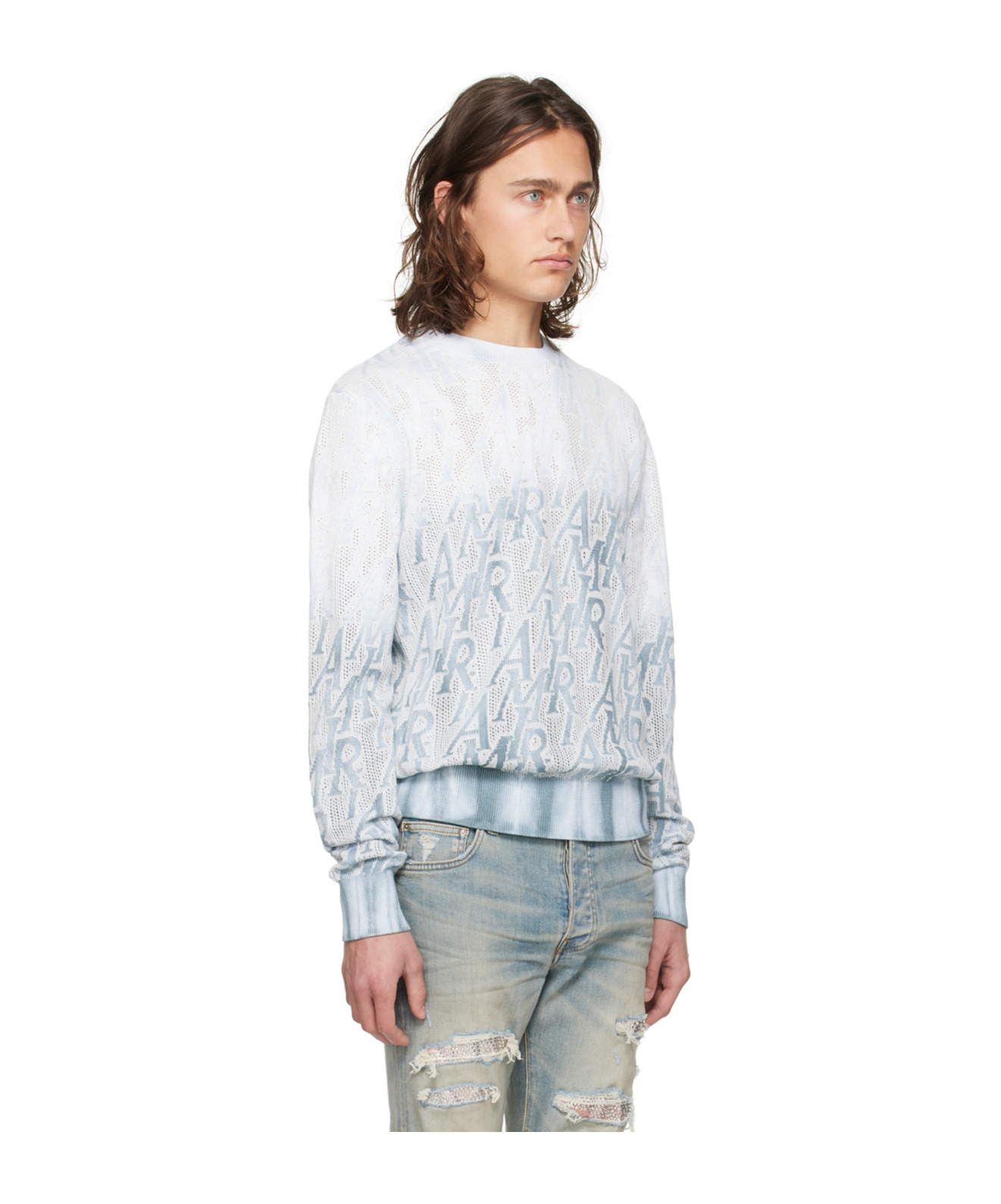 AMIRI REPEAT MESH SWEATER
