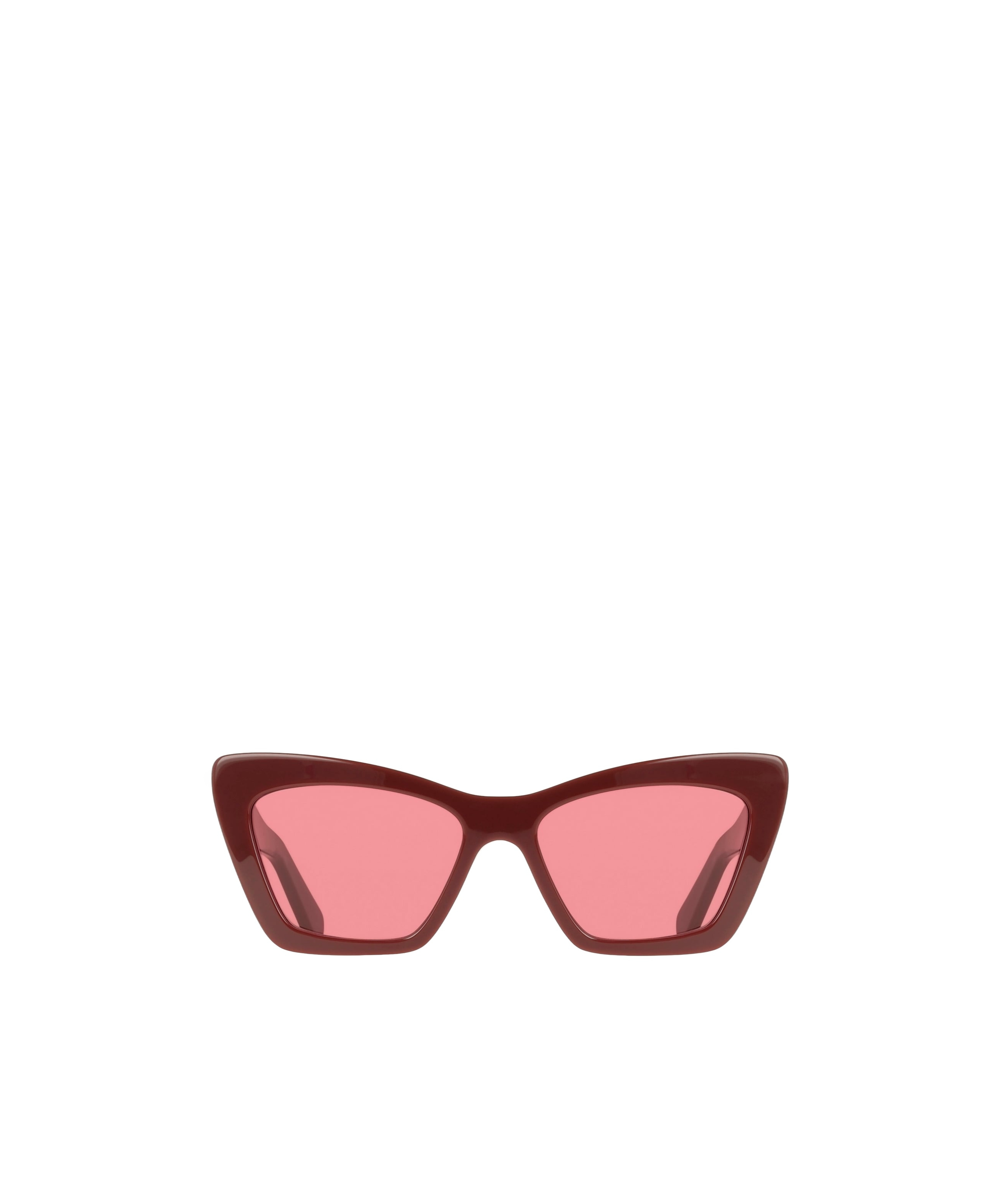 Ferragamo Geometric Frame Sunglasses In Burgundy