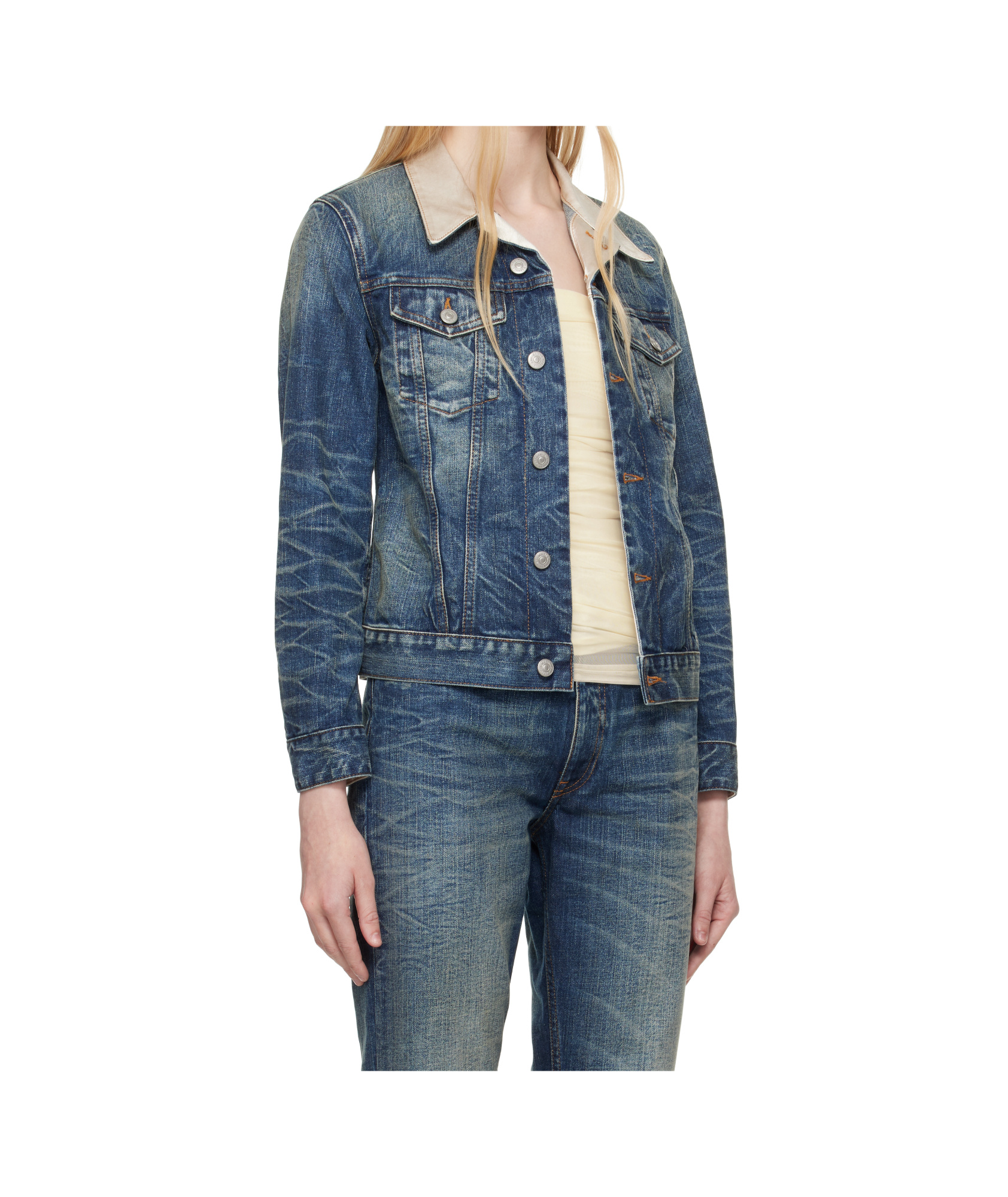 Shop Mm6 Maison Margiela Denim Jacket