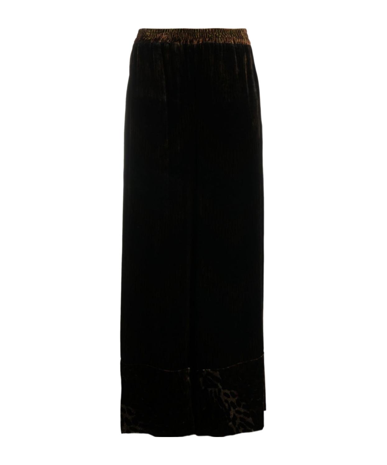 Pierre-louis Mascia Pierre Louis Mascia Silk Printed Trousers In Black