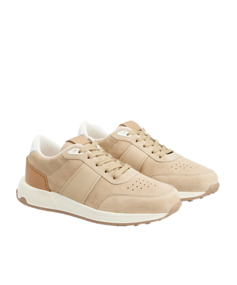 TOD'S TOD'S PANELLED LACE-UP SNEAKERS