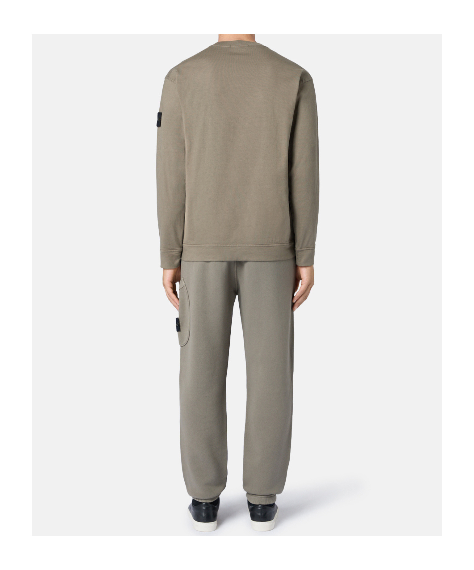 Stone Island Fleece Sweatpants In Nude
