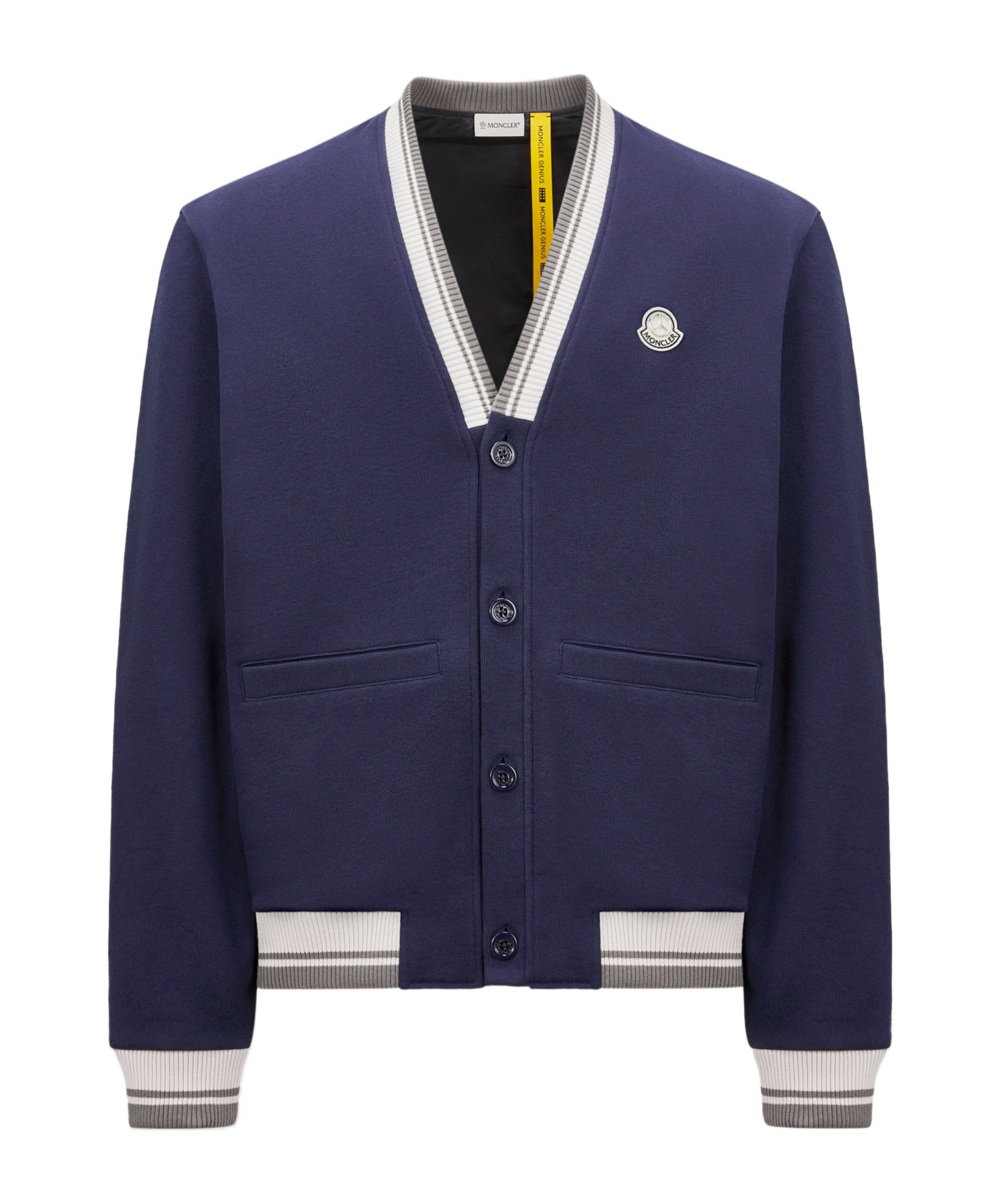 Moncler Sweat En Coton Matelassé X Mercedes-benz By Nigo In Blue Coral