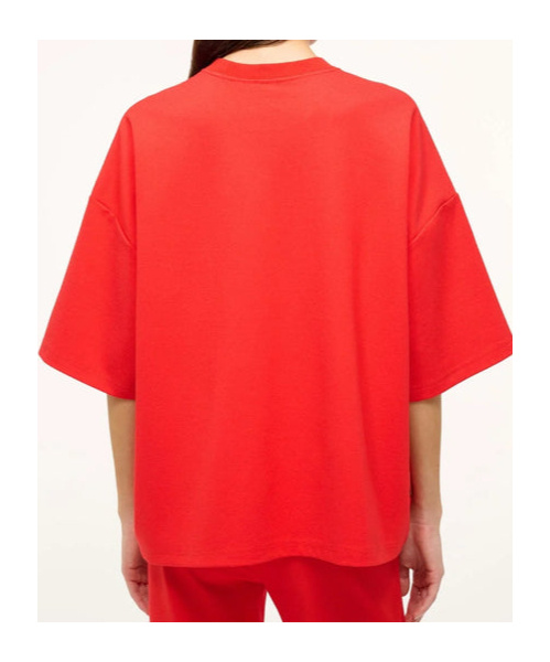 Staud Short-sleeved T-shirt In Red