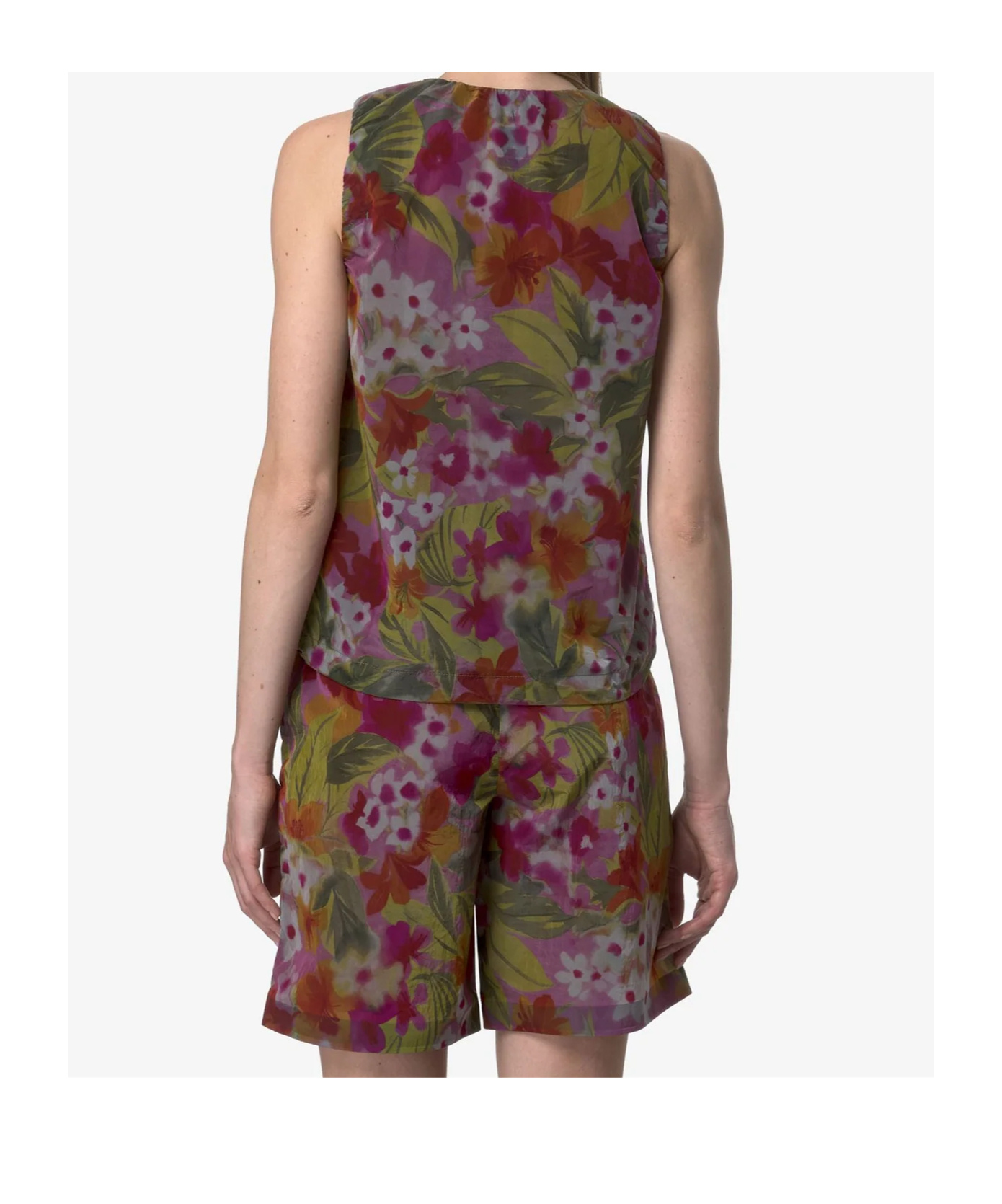 K-way Printed Vest In Multi