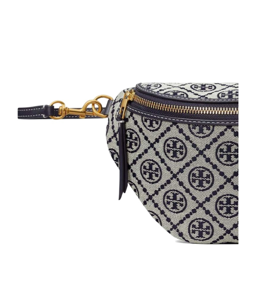 Tory Burch T Monogram Jacquard Belt Bag In Gray
