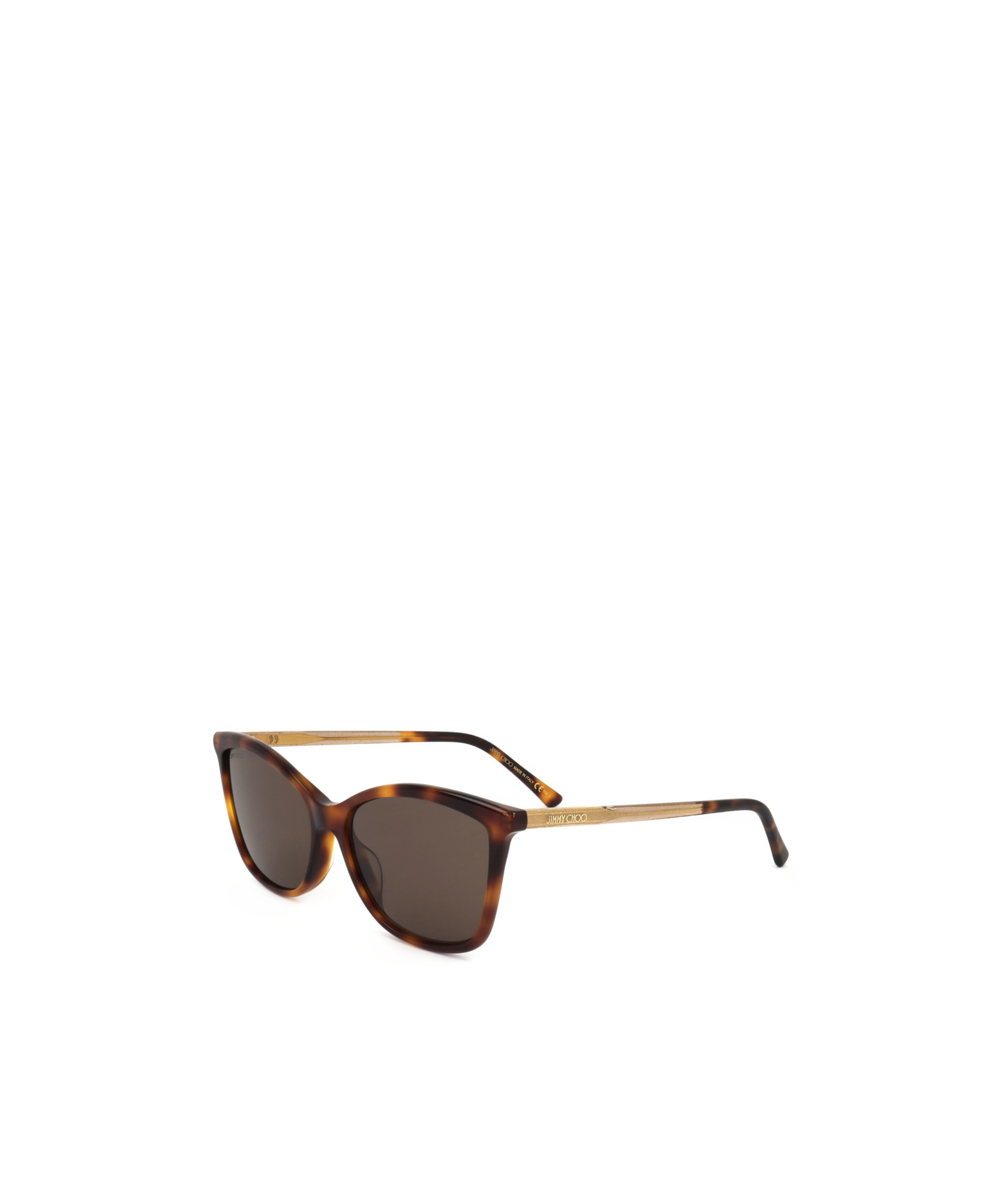 Jimmy Choo Geometric Frame Sunglasses In Green