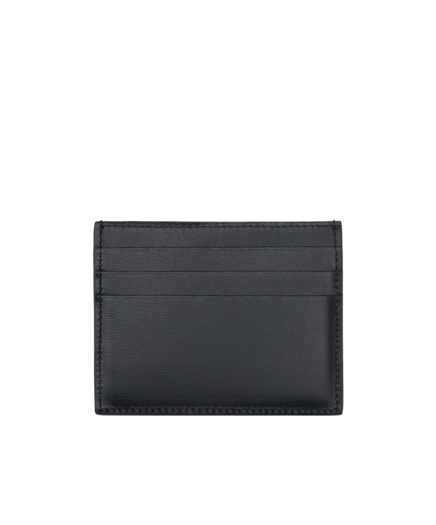 Ferragamo Bicolor Card Holder In Flame Red/black