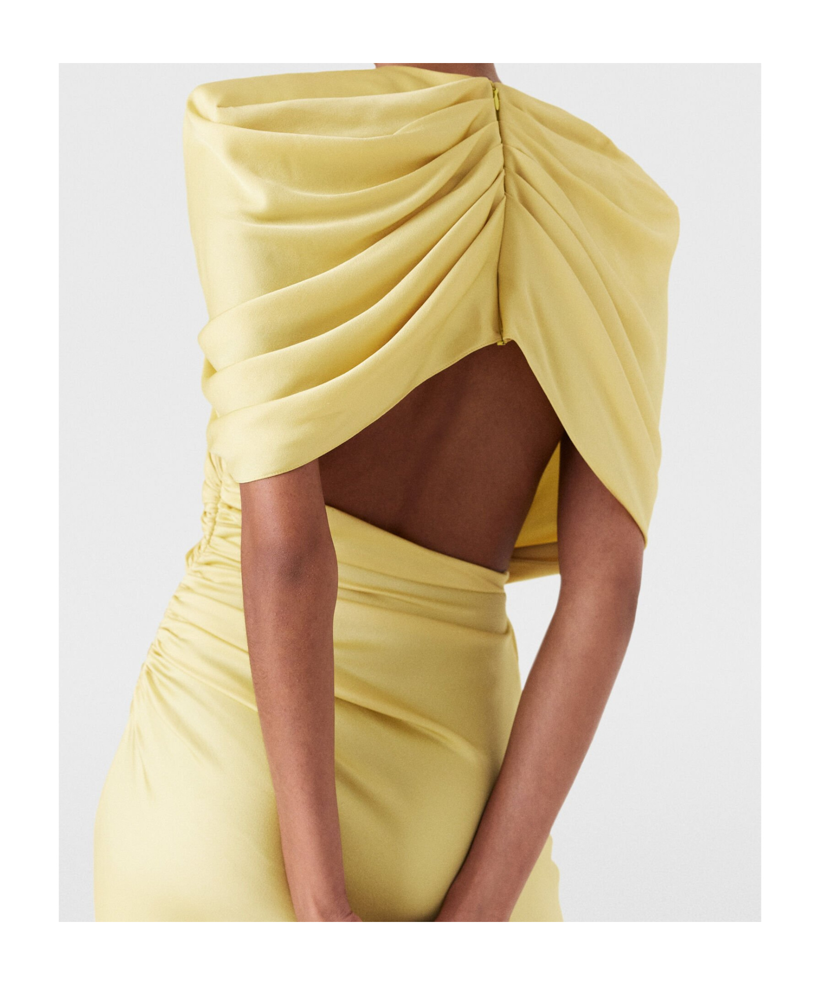 Stella Mccartney Draped One Shoulder Maxi Dress In Nude