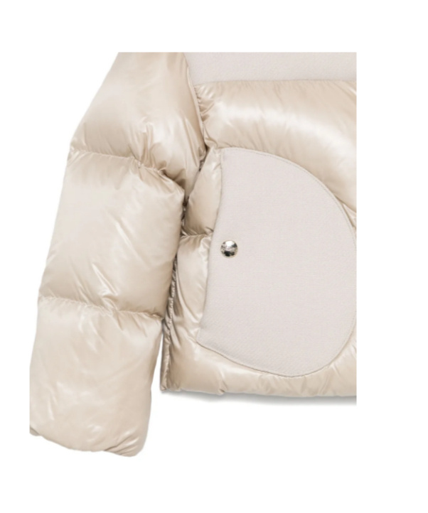 Herno Quilted Panelled Jacket In Neutral