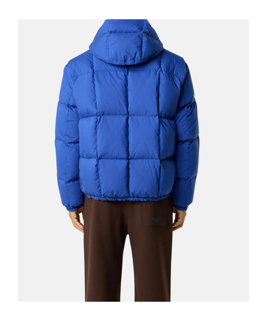 Stone Island Hooded Down Jacket With Anti-drop And Snap Pockets In Blue
