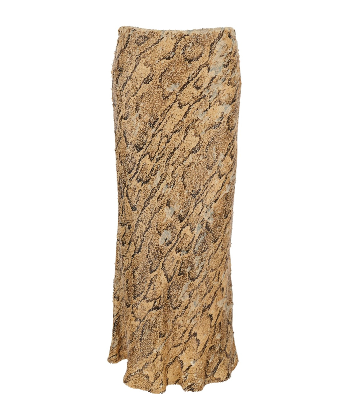 Shop Dries Van Noten Patterned Skirt In Beige