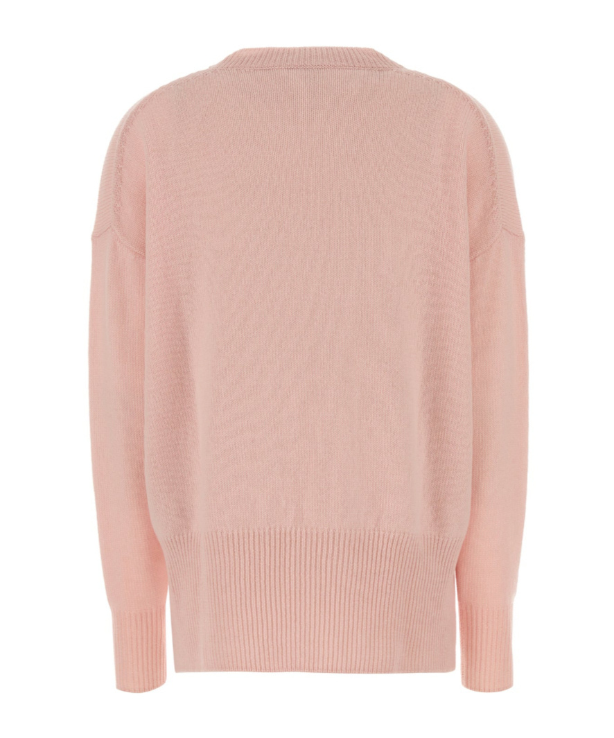 Jil Sander Pink Cashmere Oversize Sweater In Pink