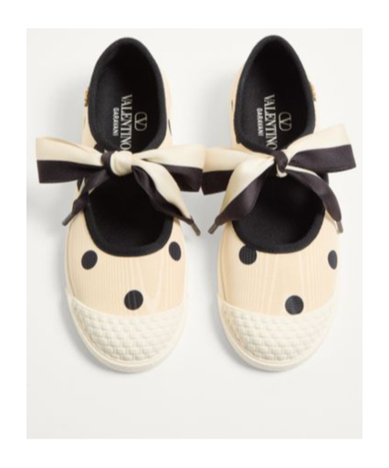 Valentino Bay By Bay Ballet Flats Sneakers In Nude