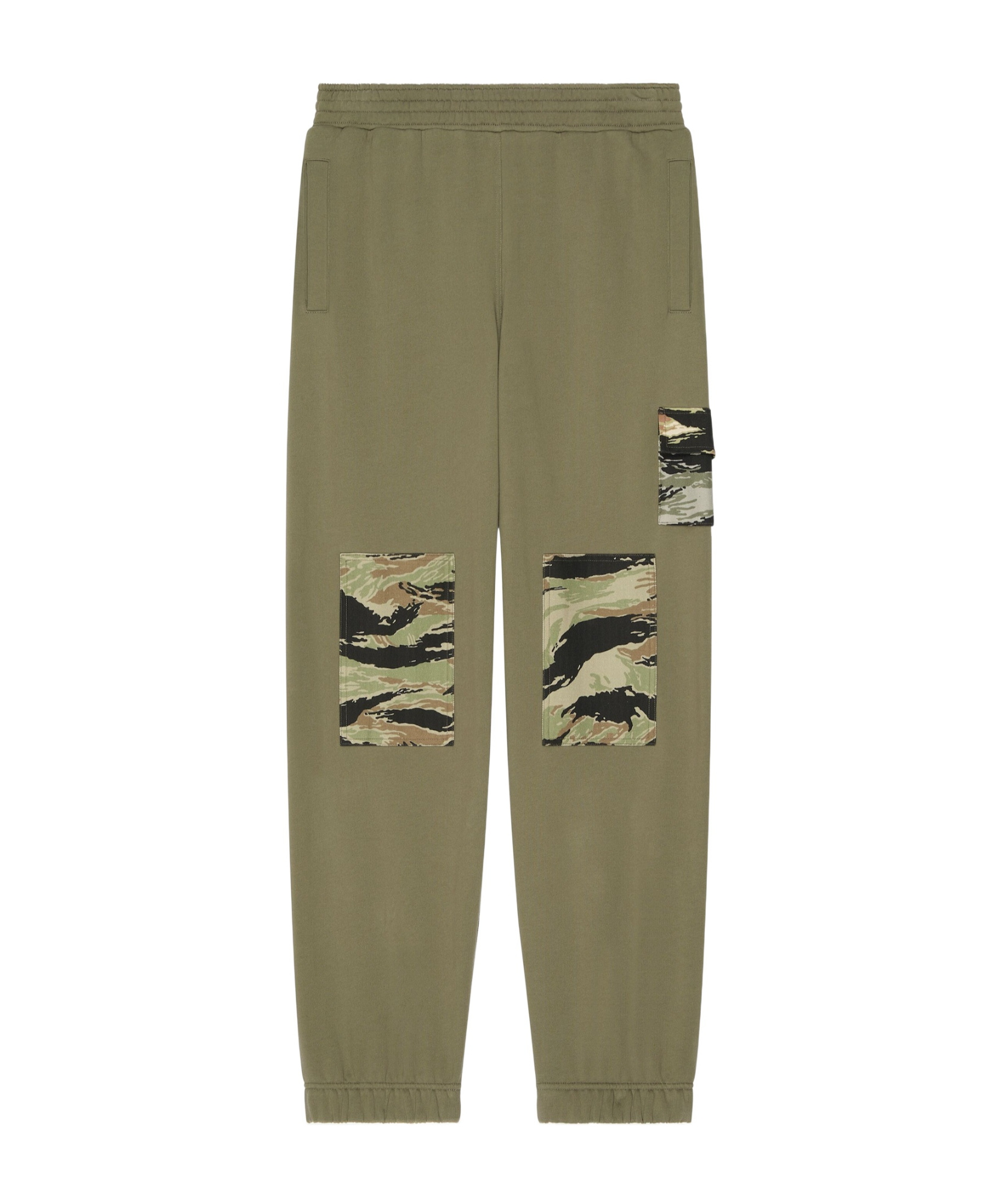 Givenchy Camouflage Patch Wool Jogging Pants In Green