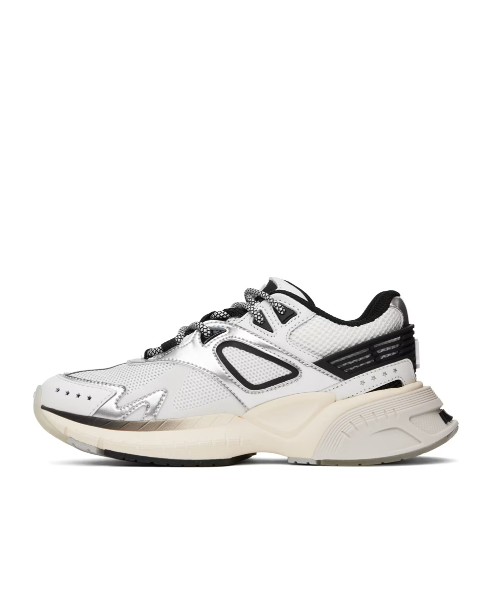 Amiri Lace-up Logo Sneakers In White