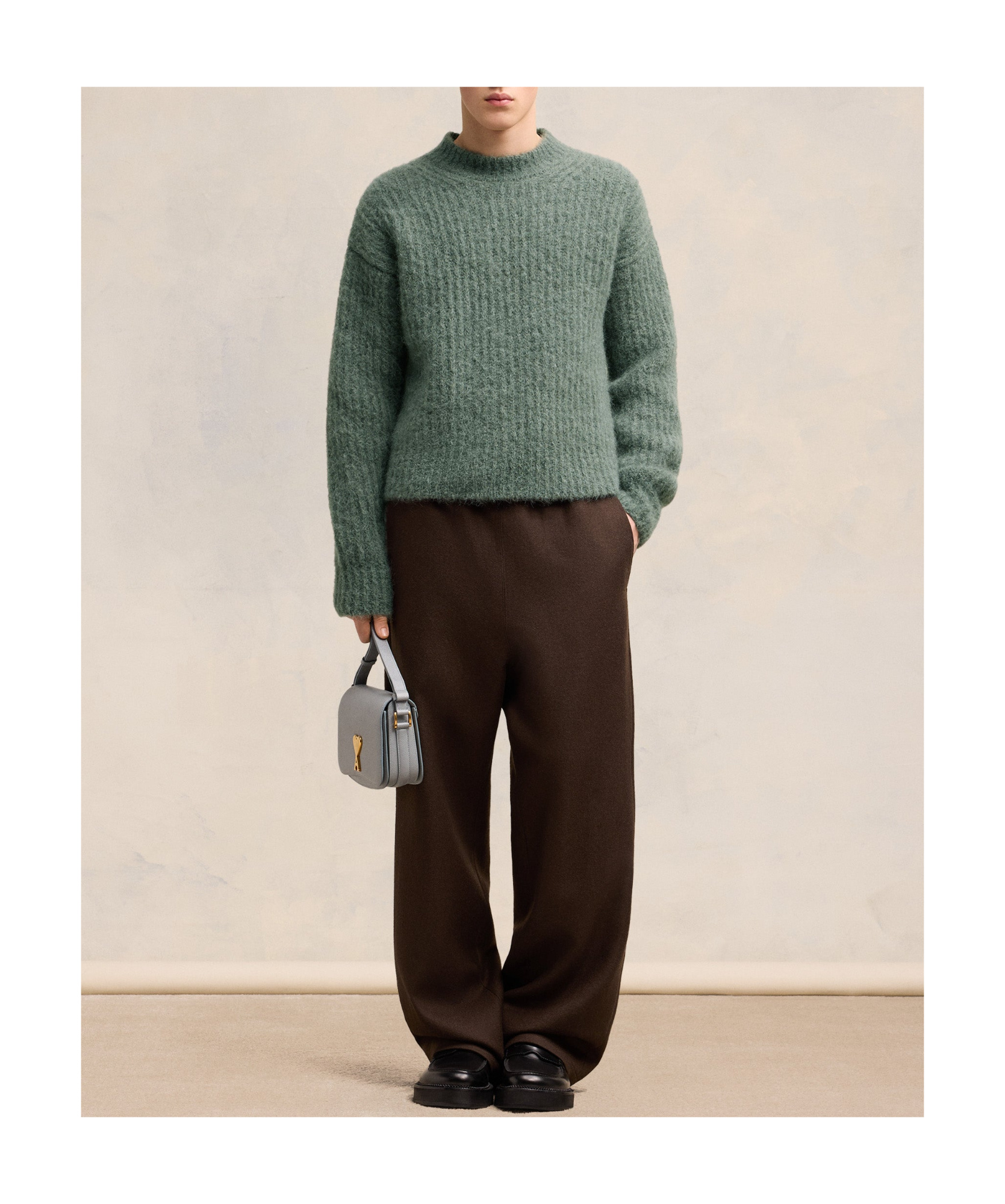 Ami Alexandre Mattiussi Ami Paris Sweaters In Green