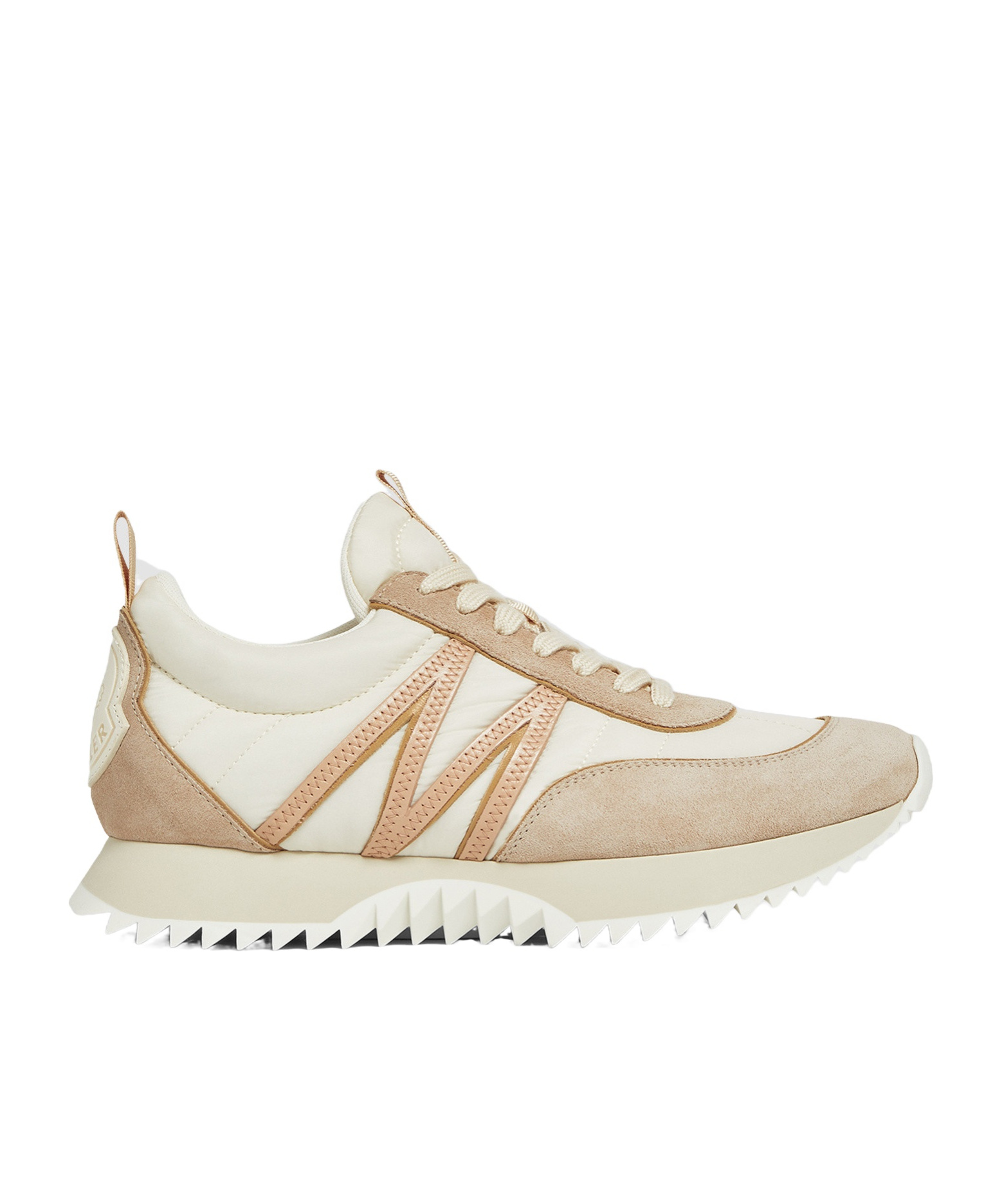 Shop Moncler Pacey Suede Trainers In White