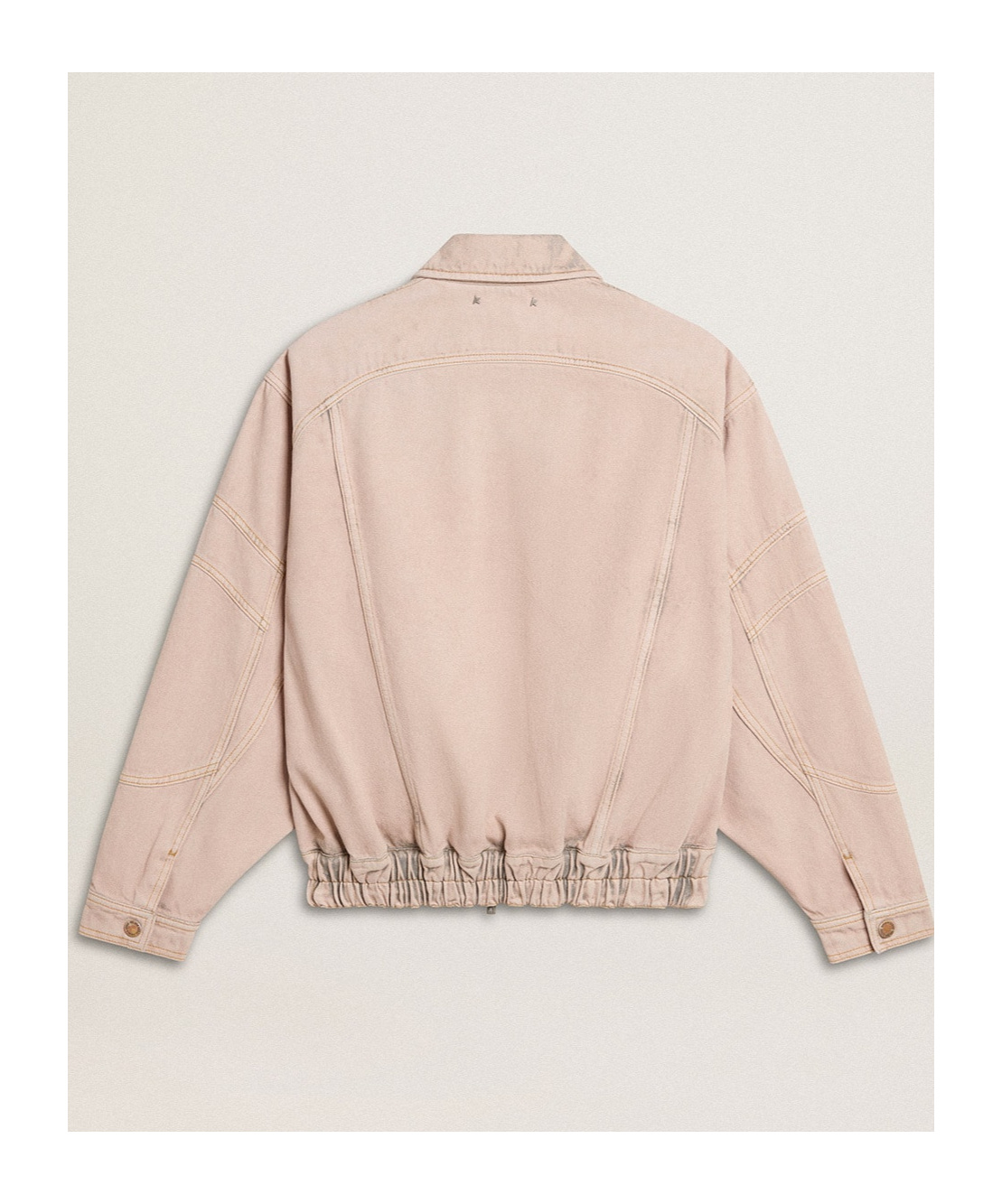 Golden Goose 'nancy' Cotton Bomber Jacket In Nude