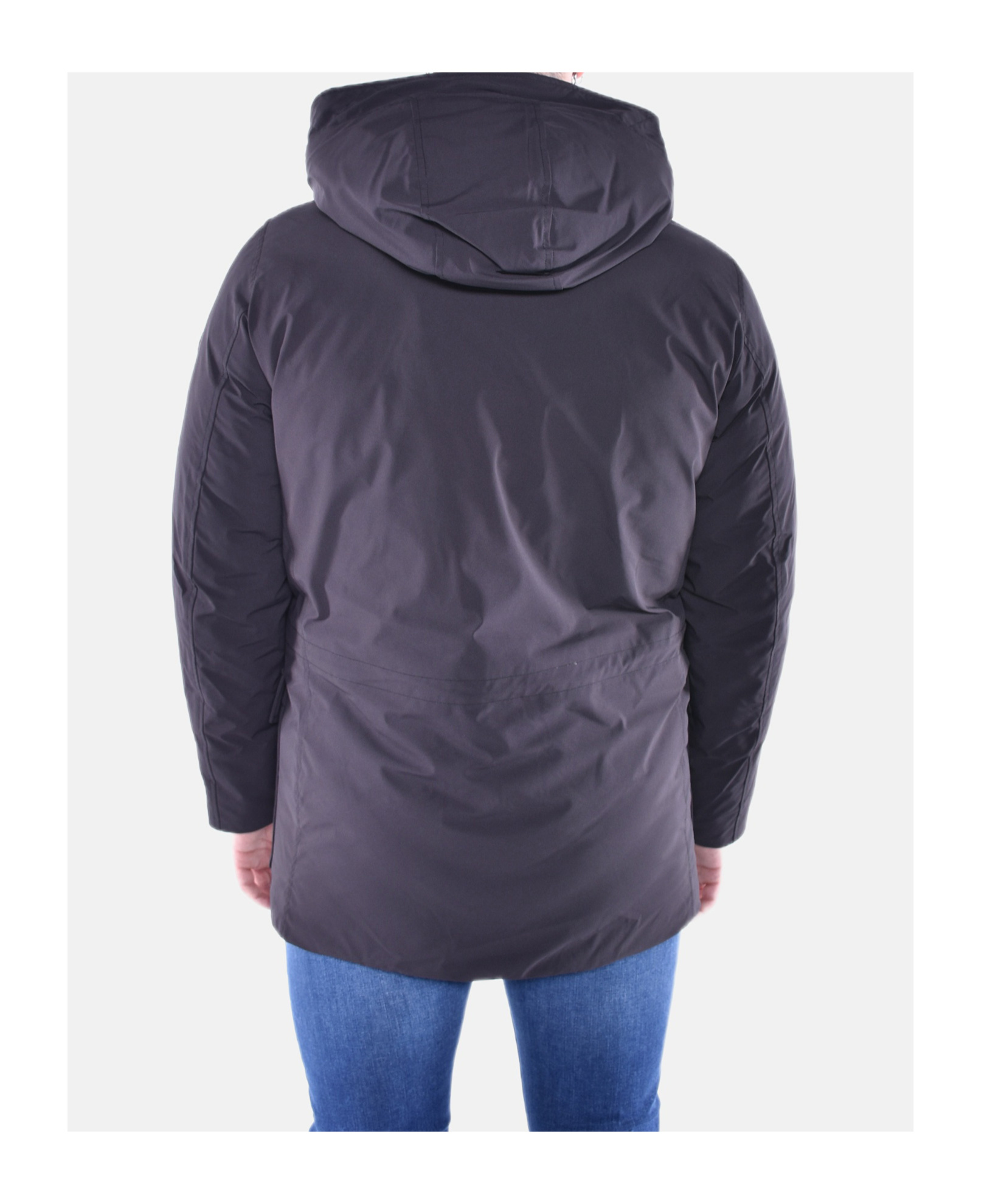 Woolrich Arctic Stretch Down Parka In Black