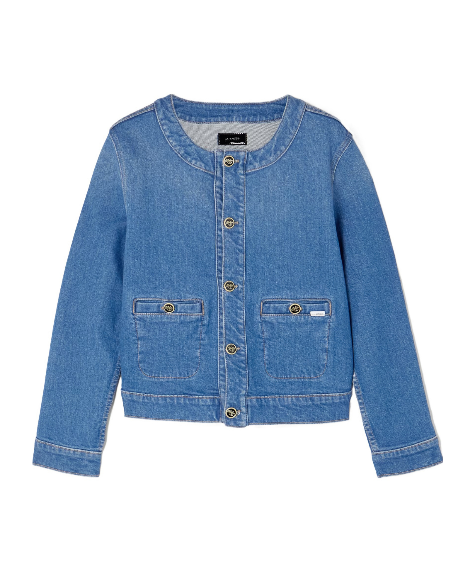 Mother Denim Jacket In Blue