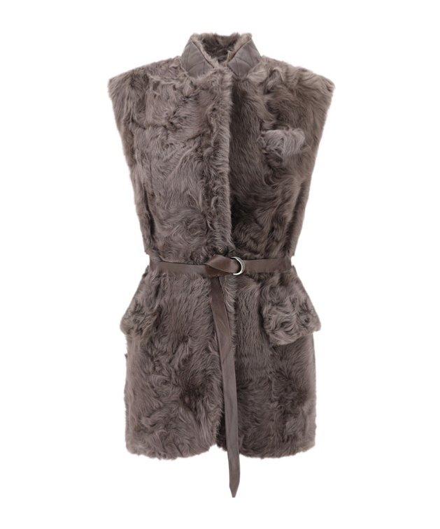 Brunello Cucinelli Shearling Belted Vest