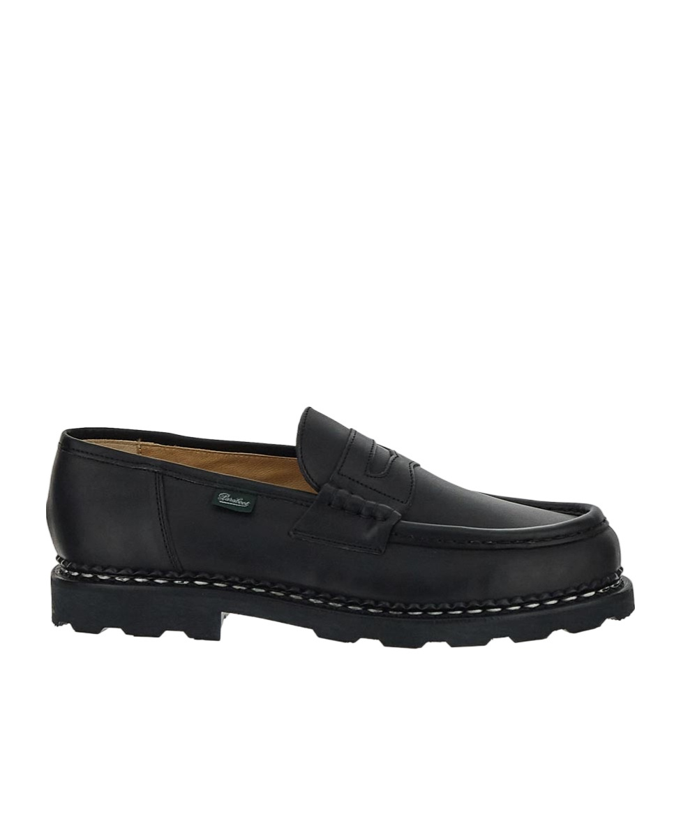 Paraboot Reims Round-headed Loafers In Black