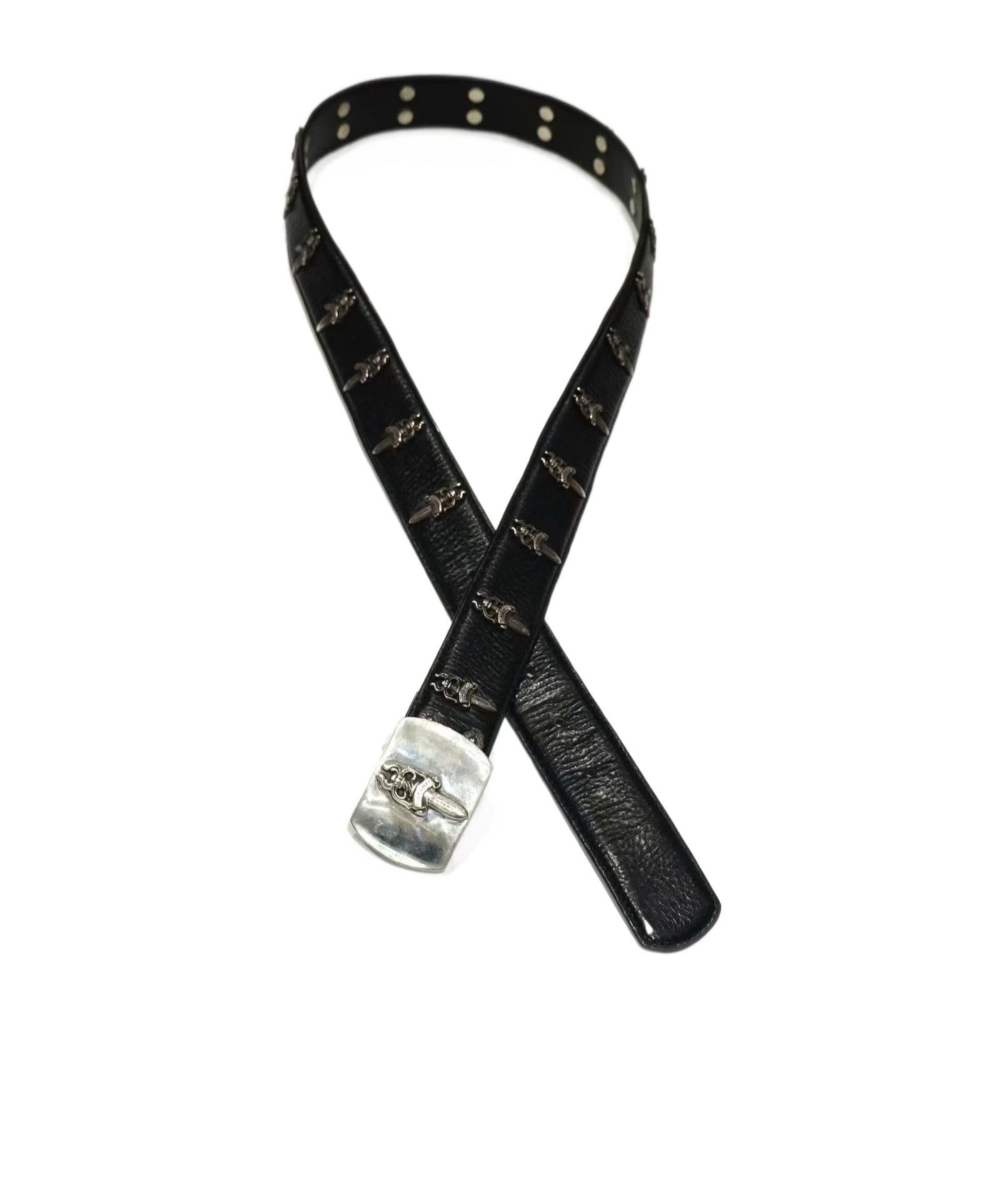 Chrome Hearts Silver Sword Belt Buckle (belt Not Included) In Black