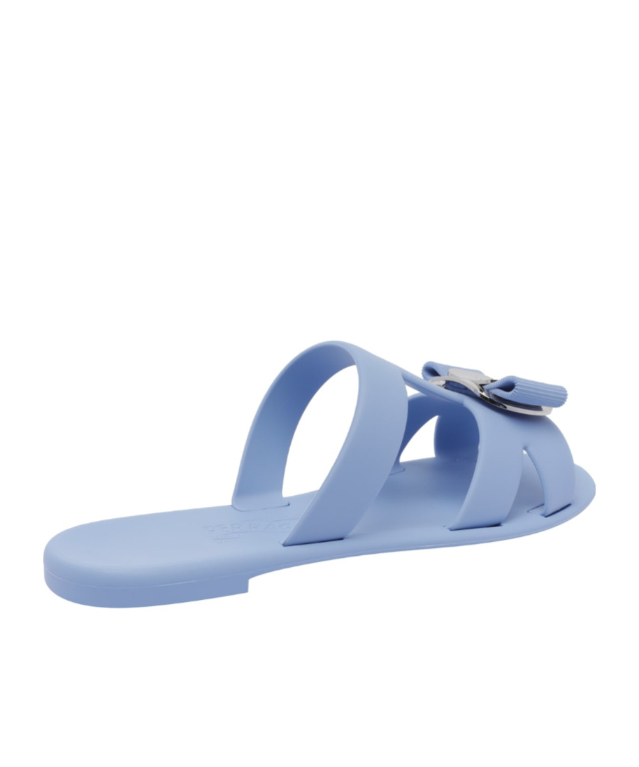 Ferragamo New Vara Bow-detailed Slides In Multi