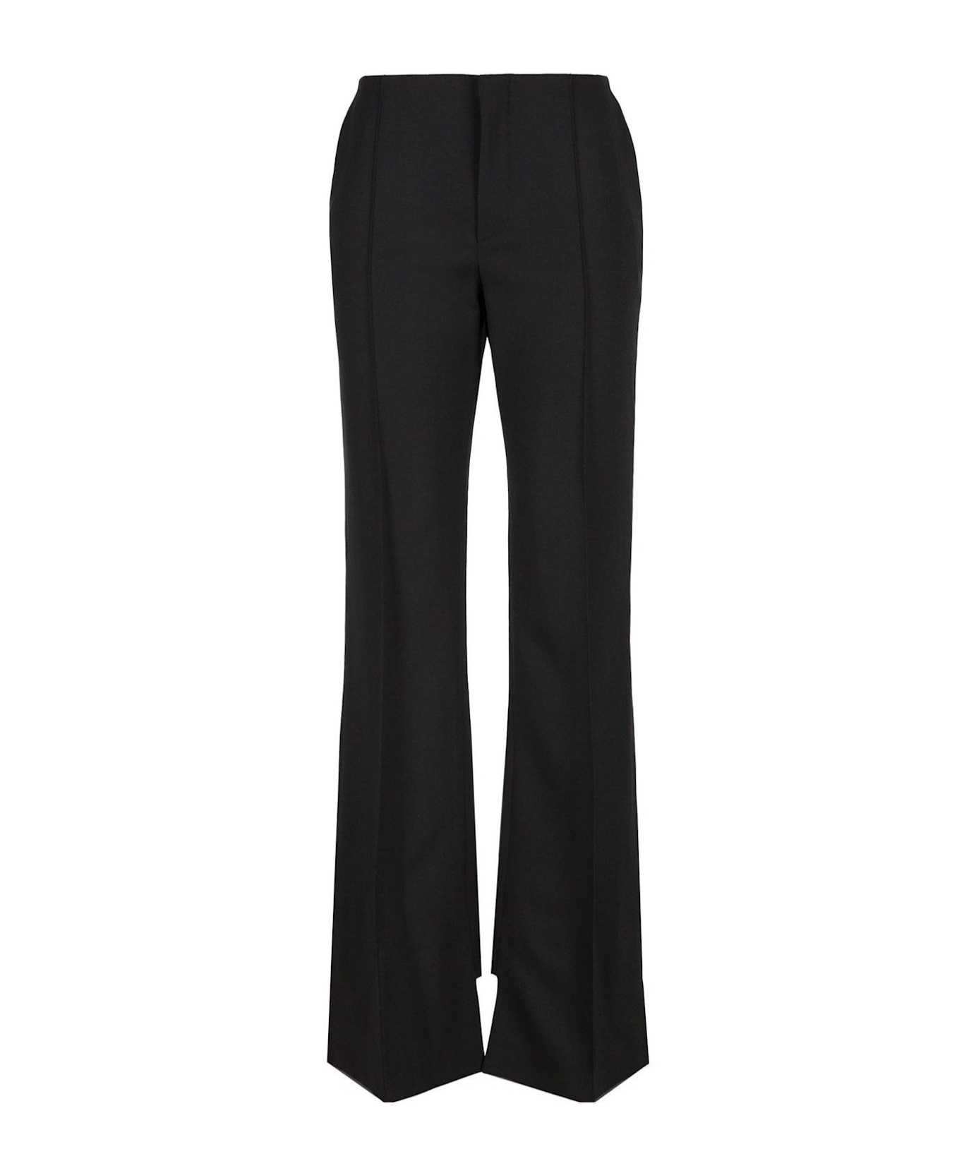 Chloé Low-waisted Tailored Trousers In Black