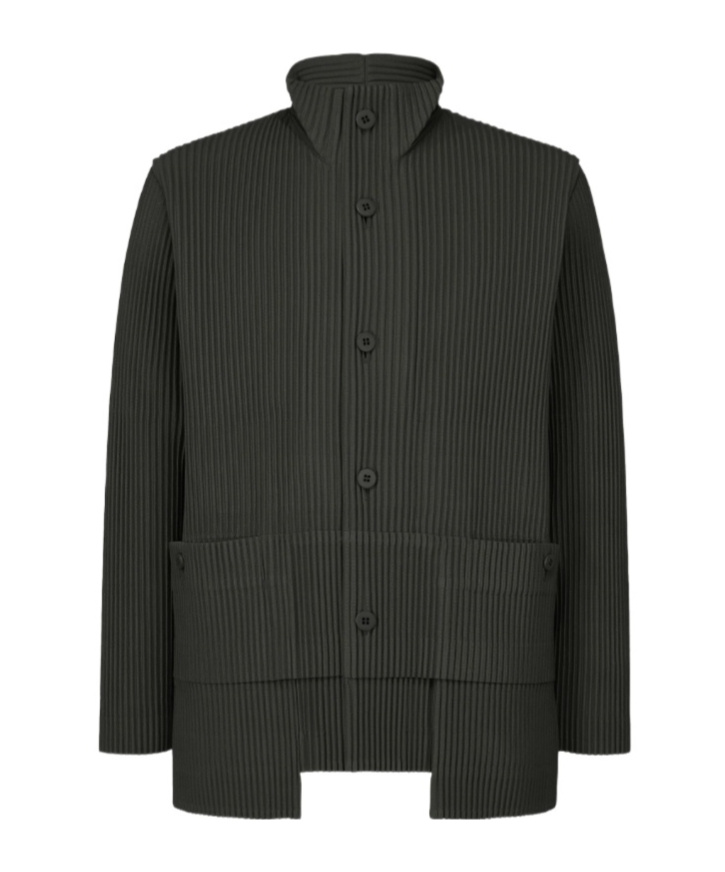 Issey Miyake Multi-pocket Jacket In Gray