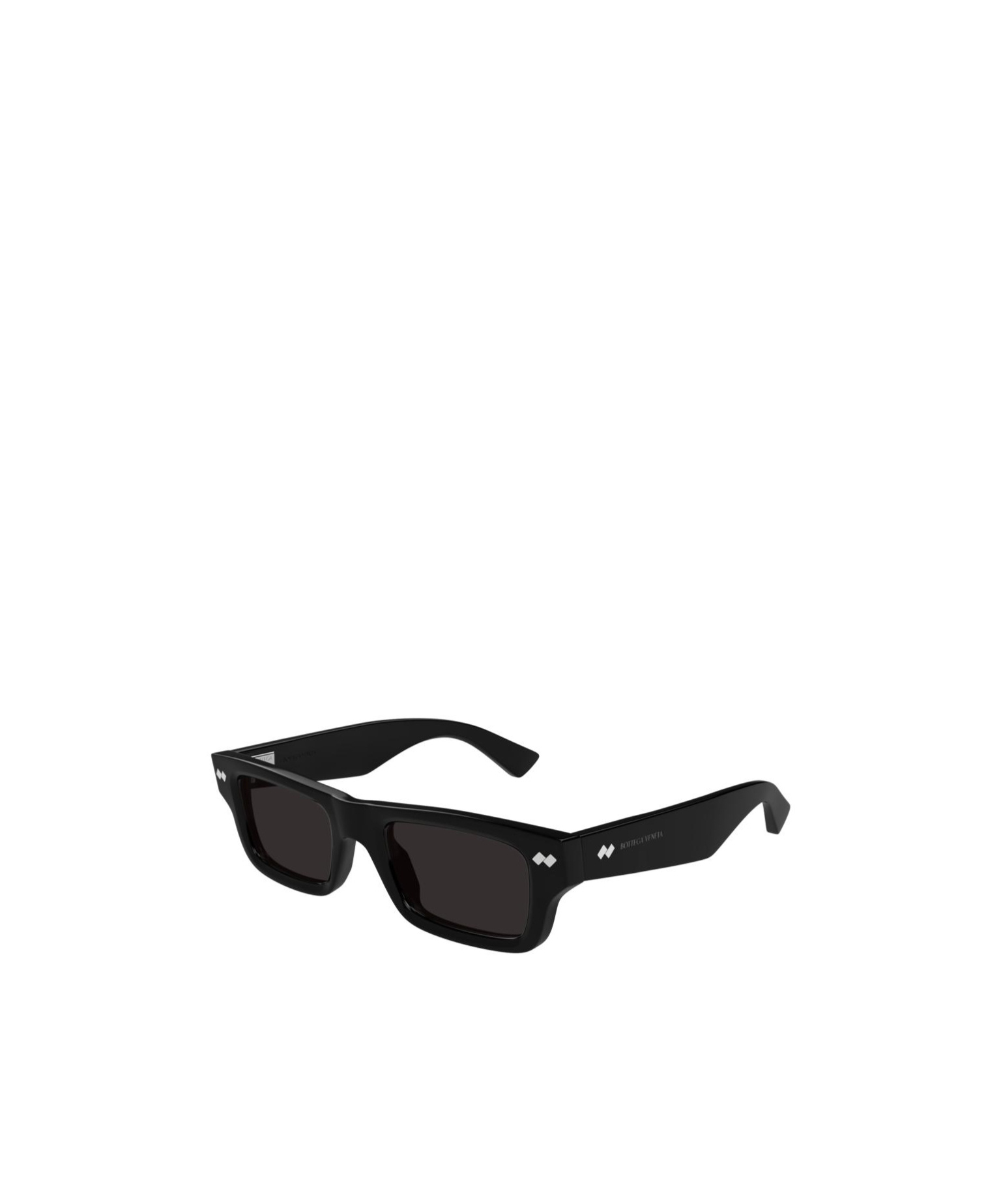 Bottega Veneta Rectangular Frame Sunglasses In Black