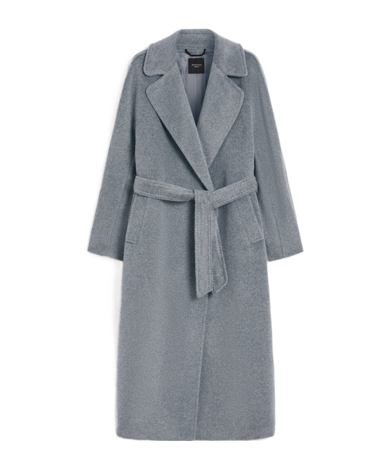 Weekend Max Mara Long-sleeved Coat In Gray