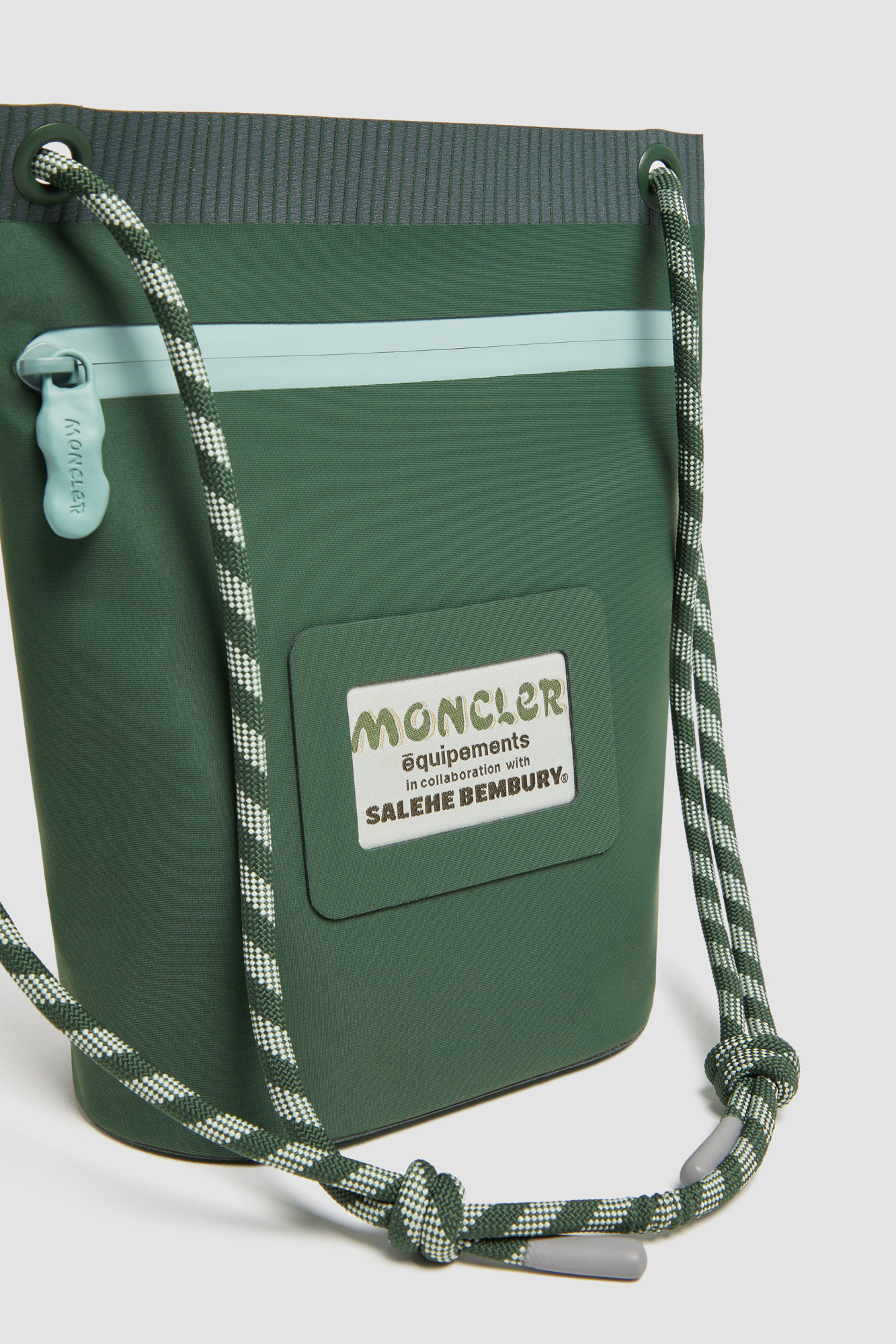 Moncler Amoeba By Salehe Bembury Clutch Bag In Green
