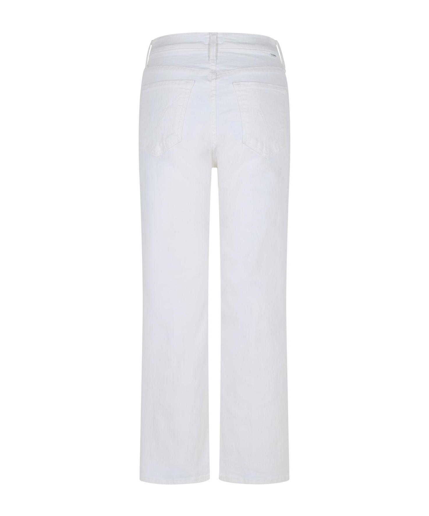Mother Fairest Of Them All Straight-leg High-waist Jeans In White