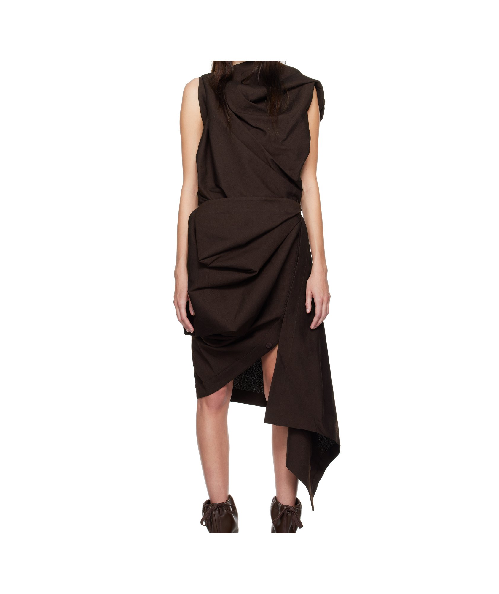 Issey Miyake Sleeveless Dress In Black