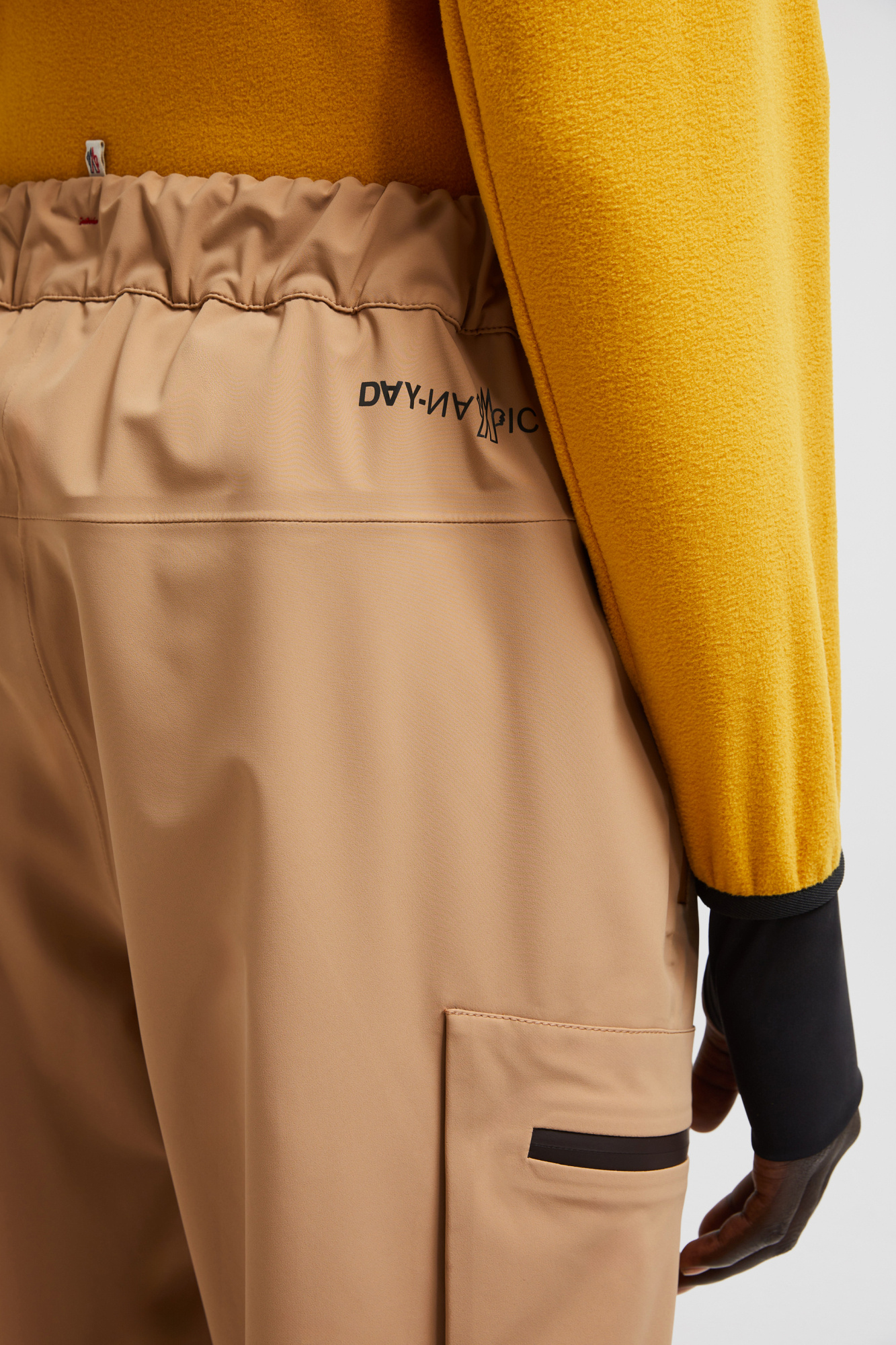Moncler Water-repellent Hardshell Trousers In Nude