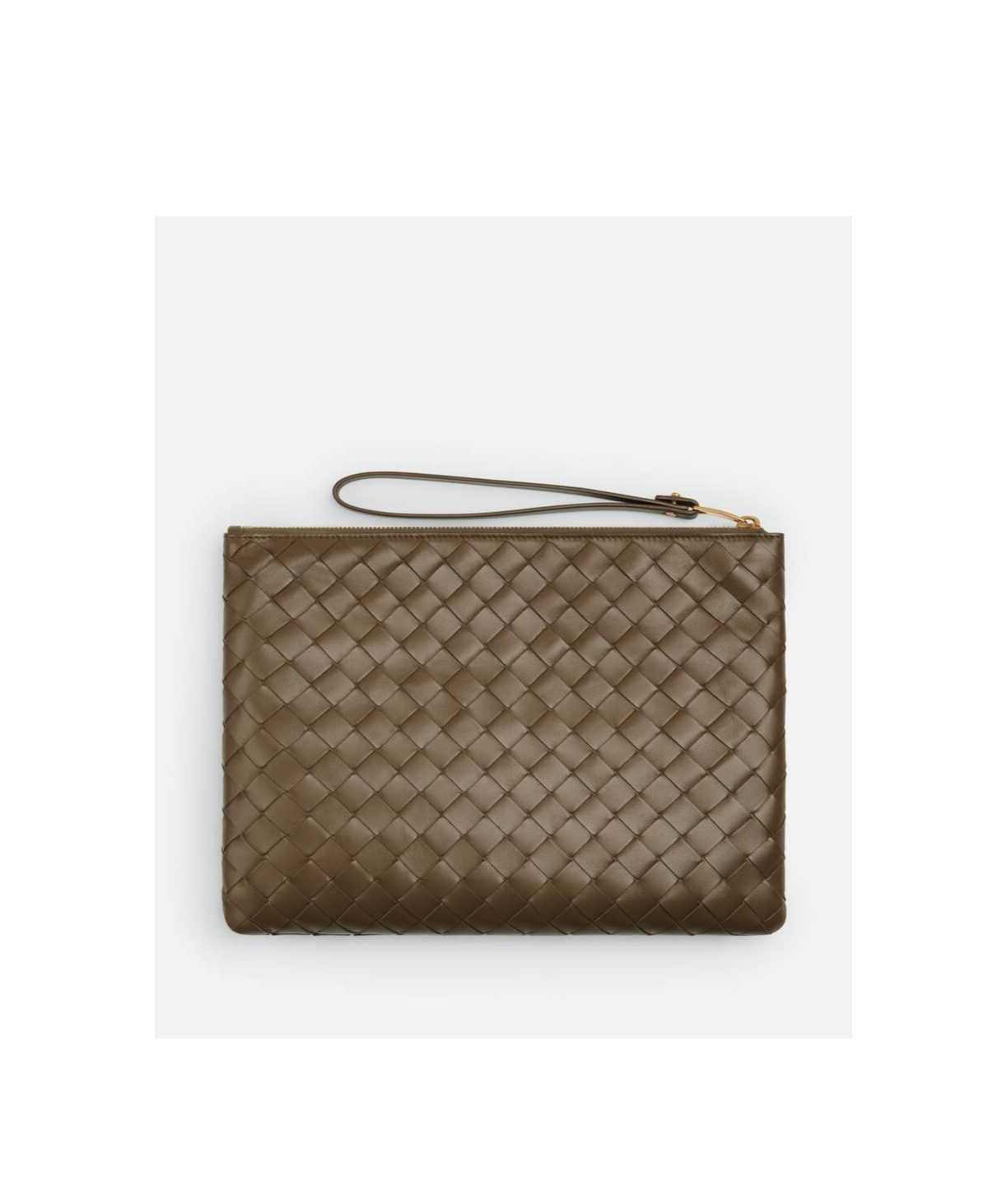Bottega Veneta Medium Flat Handbag In Brown