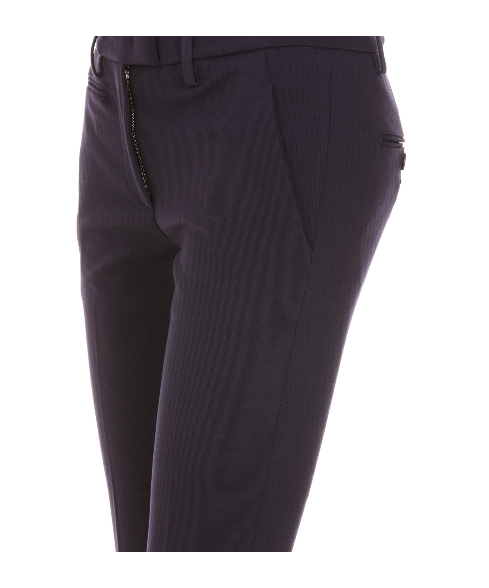 Dondup Slim-cut Cropped Trousers In Black