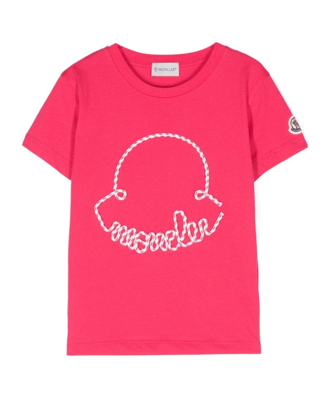 Moncler Short-sleeved T-shirt In Pink