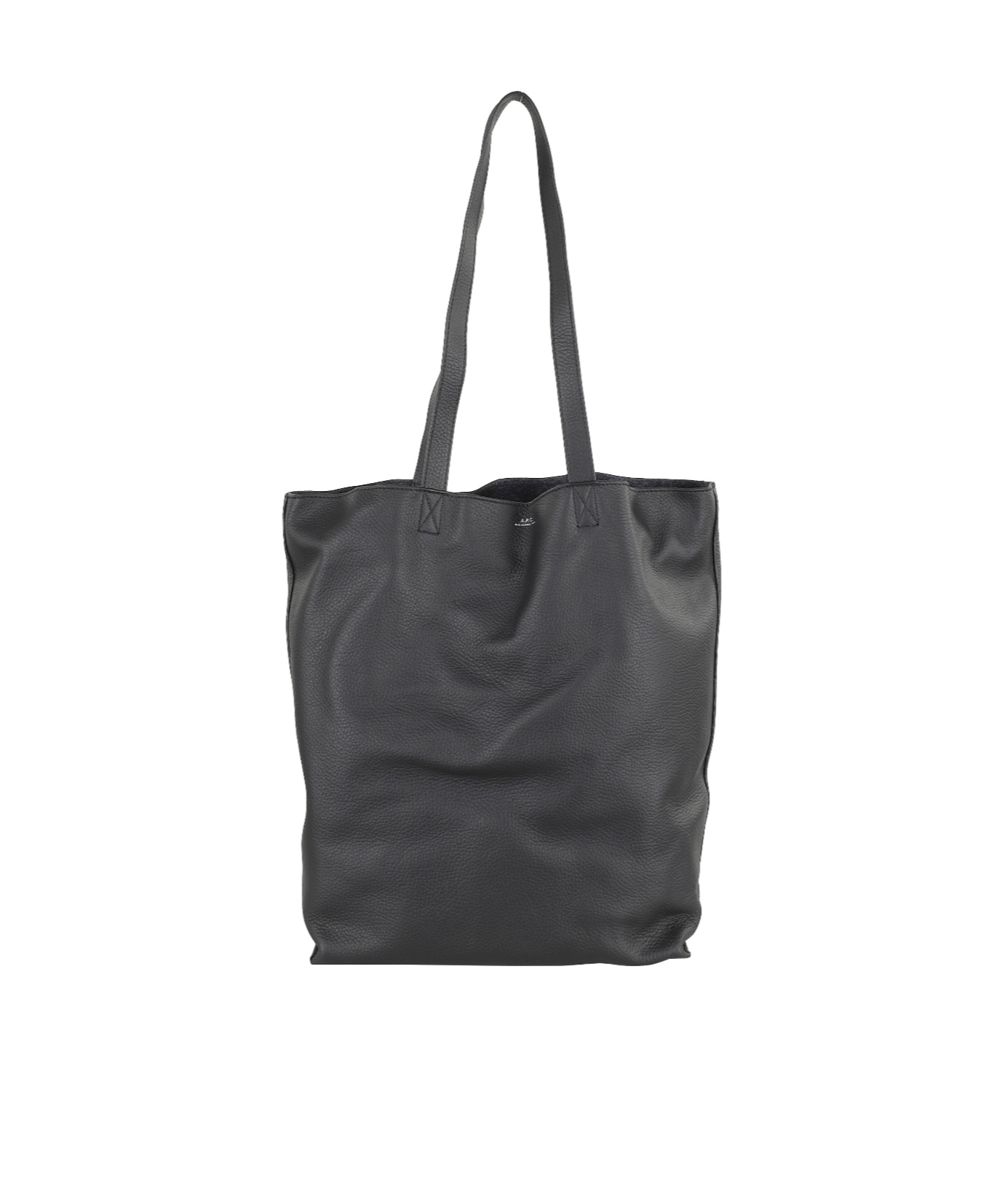 Apc A.p.c. Maiko Cabas Tote Bag With Engraved Logo In Black