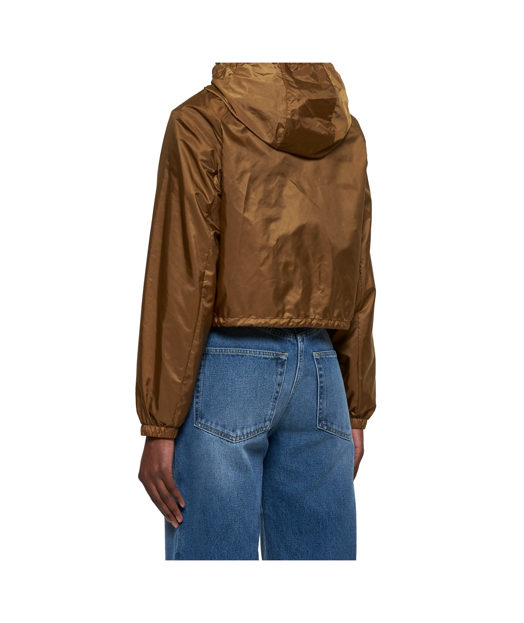 Prada Long-sleeved Casual Jacket In Brown