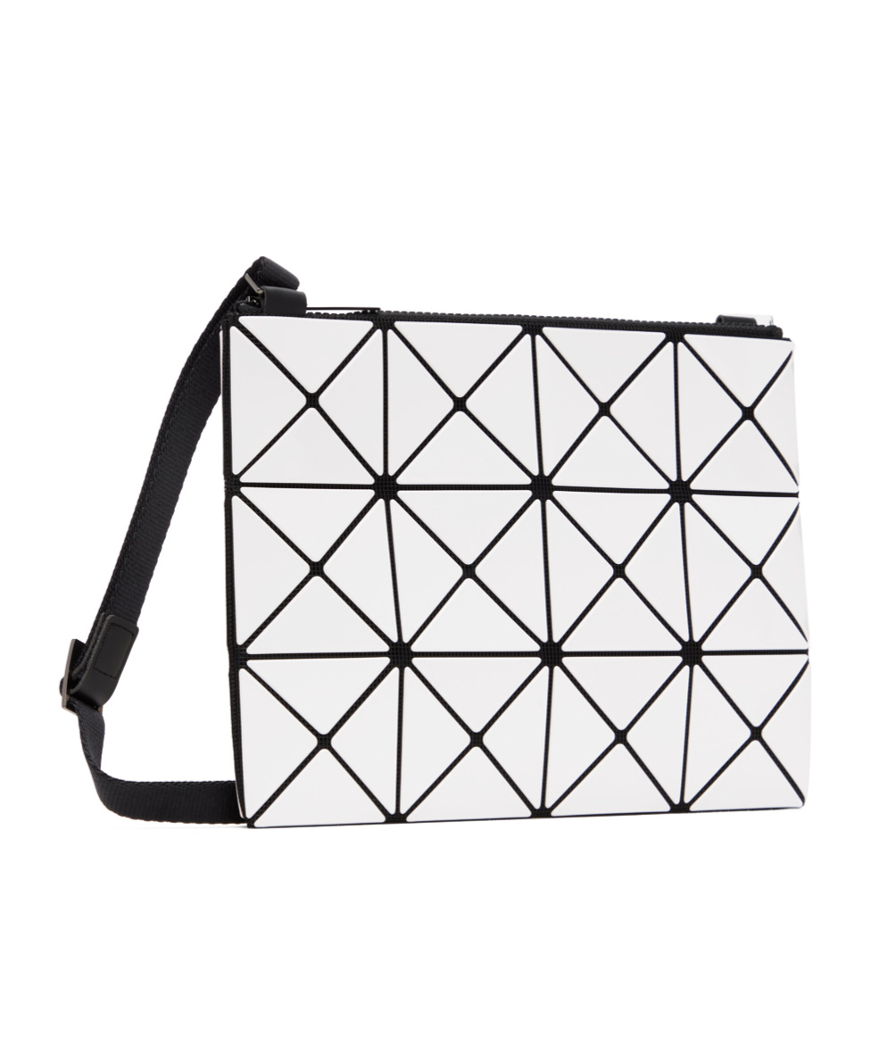 Shop Bao Bao Issey Miyake Lucent Cross Body Bag In White