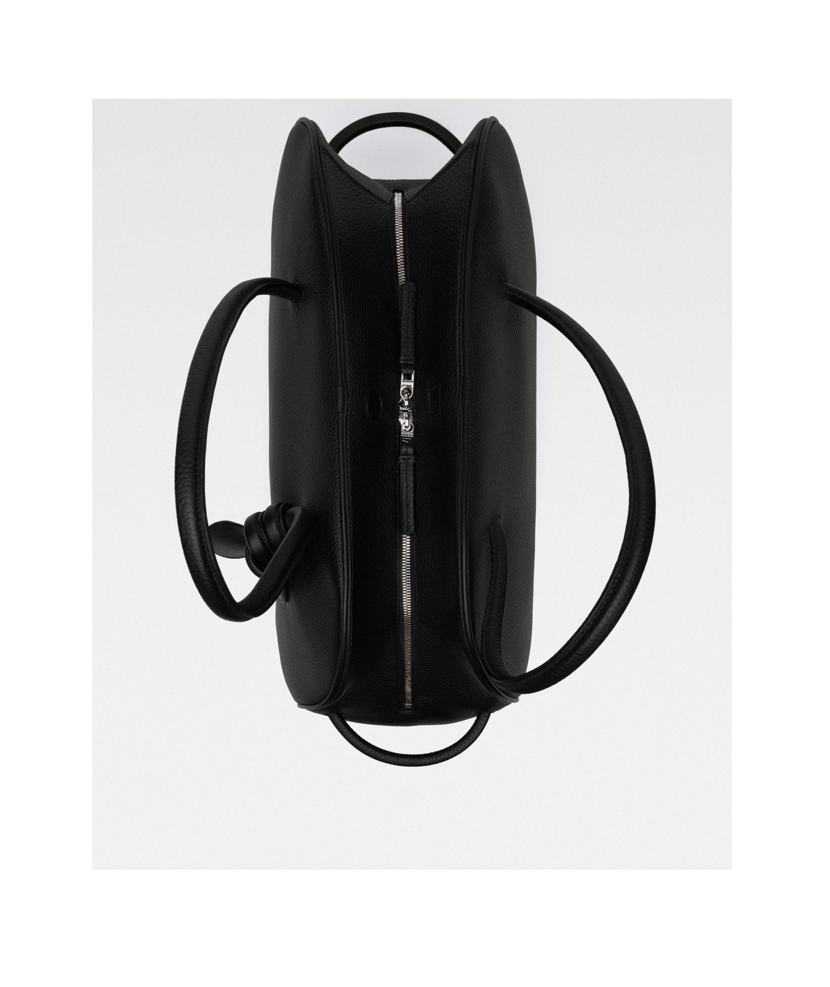 Jacquemus Large Bowling Shoulder Bag In Black