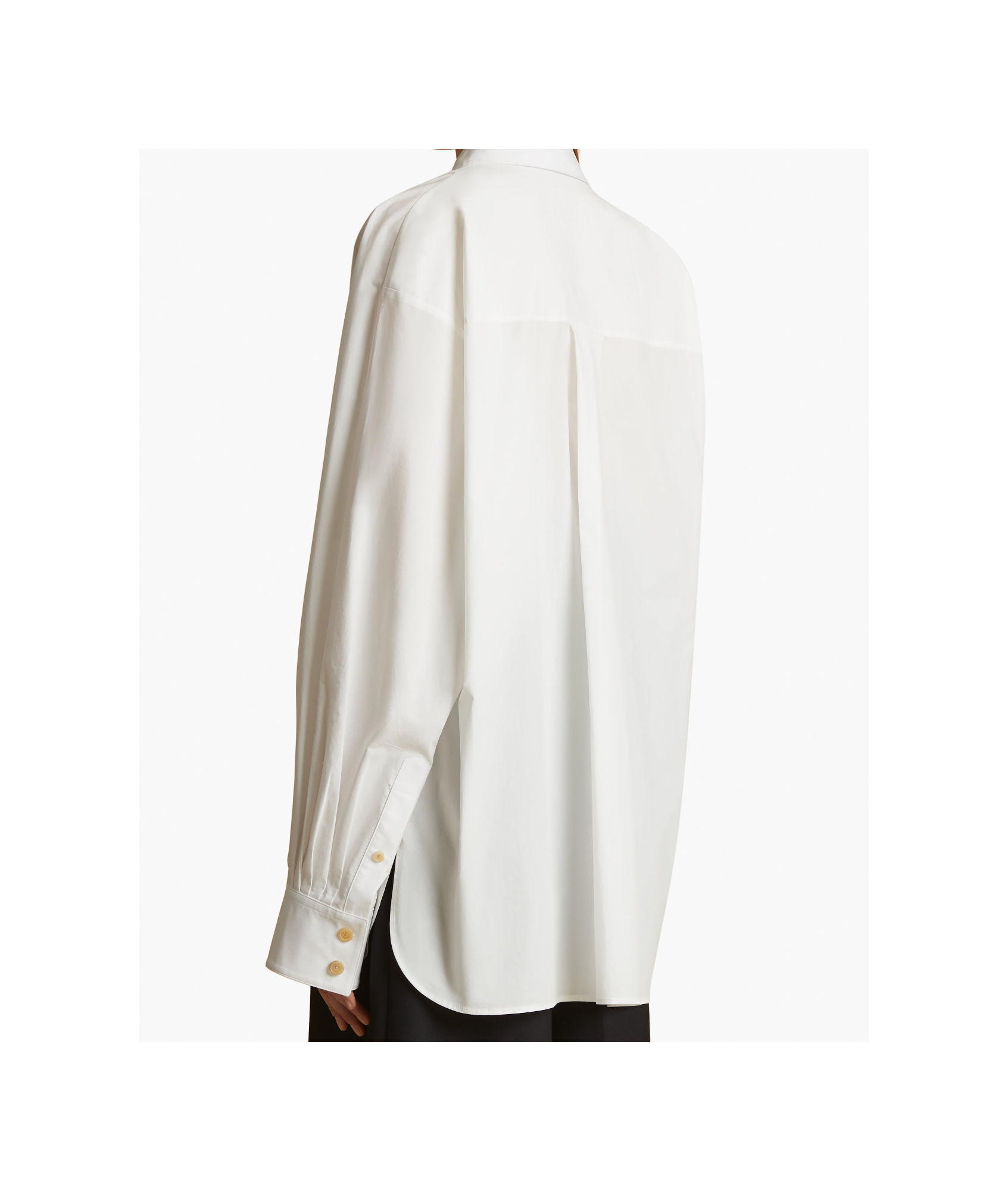 Khaite Long-sleeved Shirt In White
