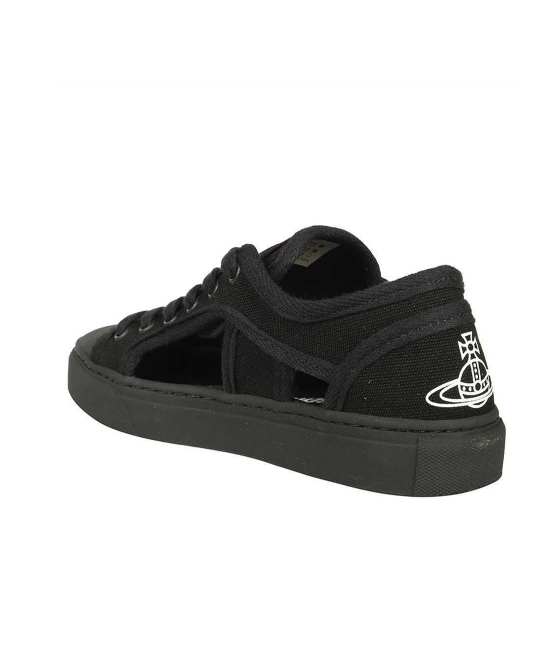 Vivienne Westwood Round Head Low-cut Casual Shoes In Black
